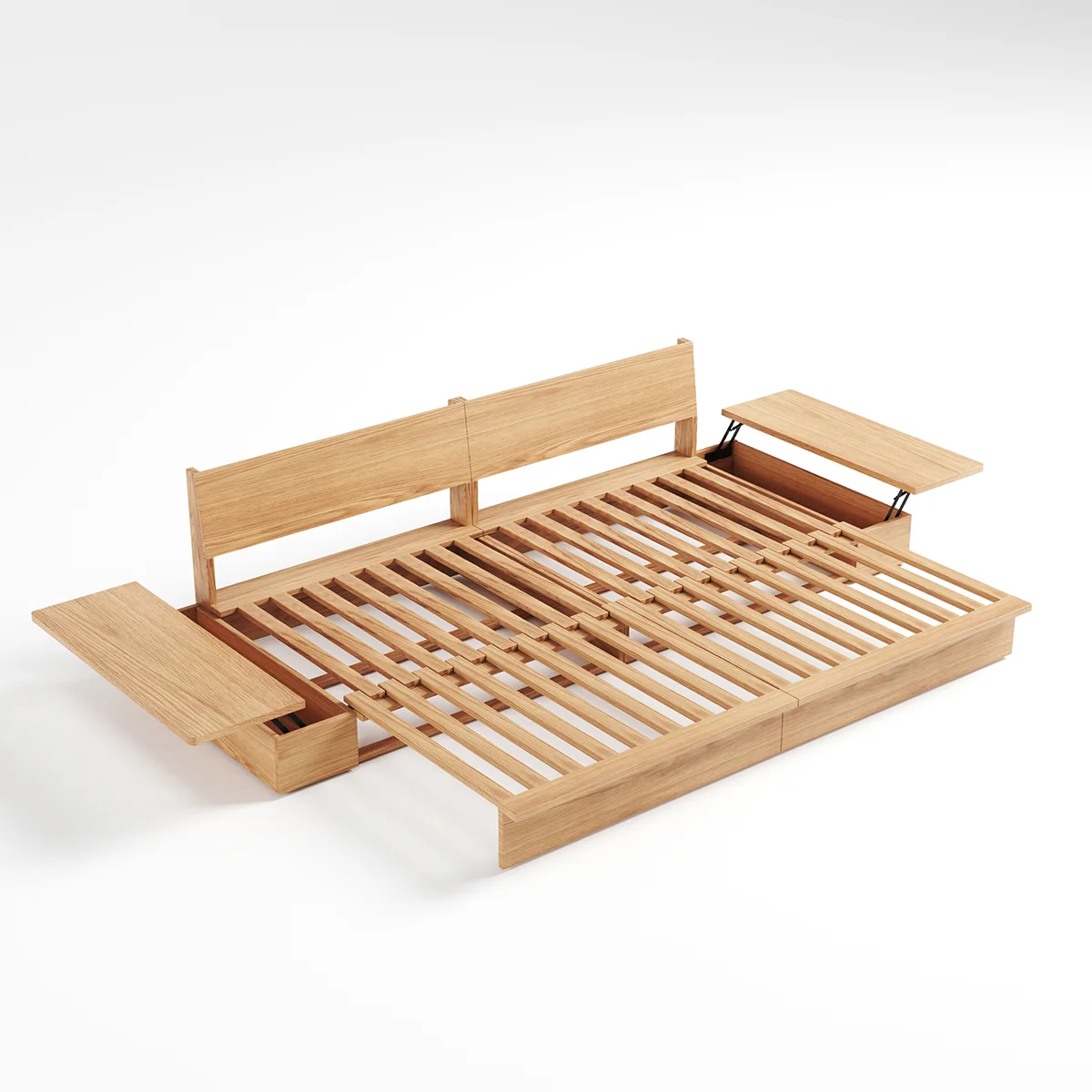 NÓVORA CASA extraíble extraíble Sofá cama con madera plataforma soporte| bajo perfil transformable sofá para Sala