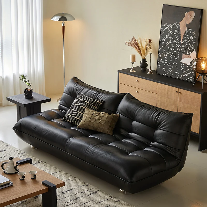 NÓVORA CASA Togo estilo piel Sofá cama sin brazos
