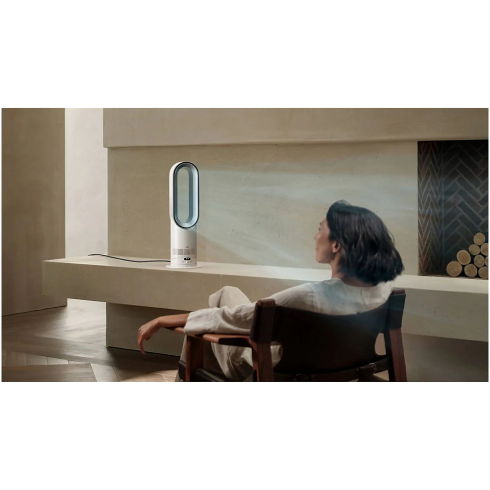 Dyson HF1 Hot+Cool Remote Link Pre-heat heater and Cooling Fan White Nickel Ex-Display Clearance