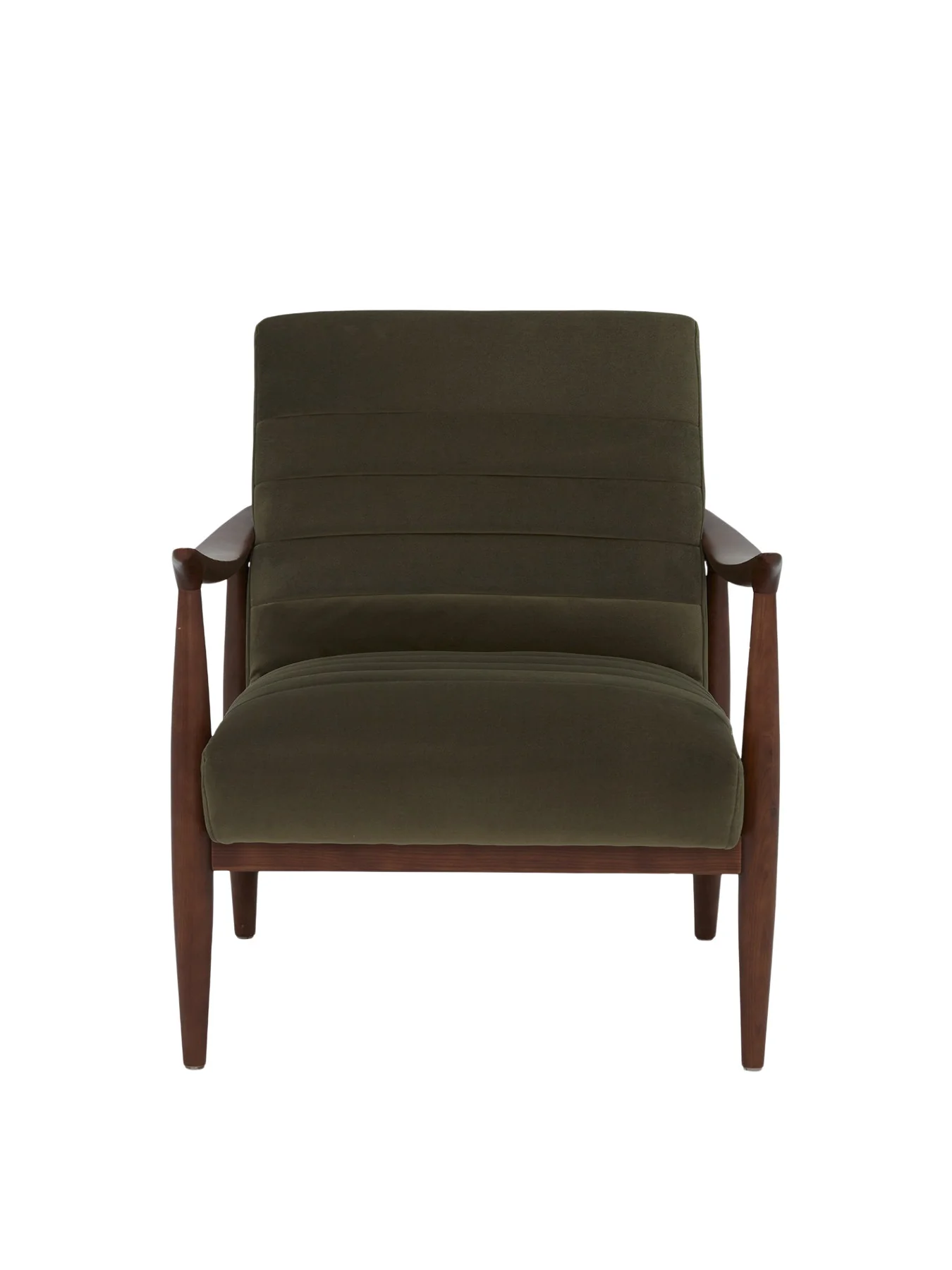 Hockney Velvet Armchair, Green