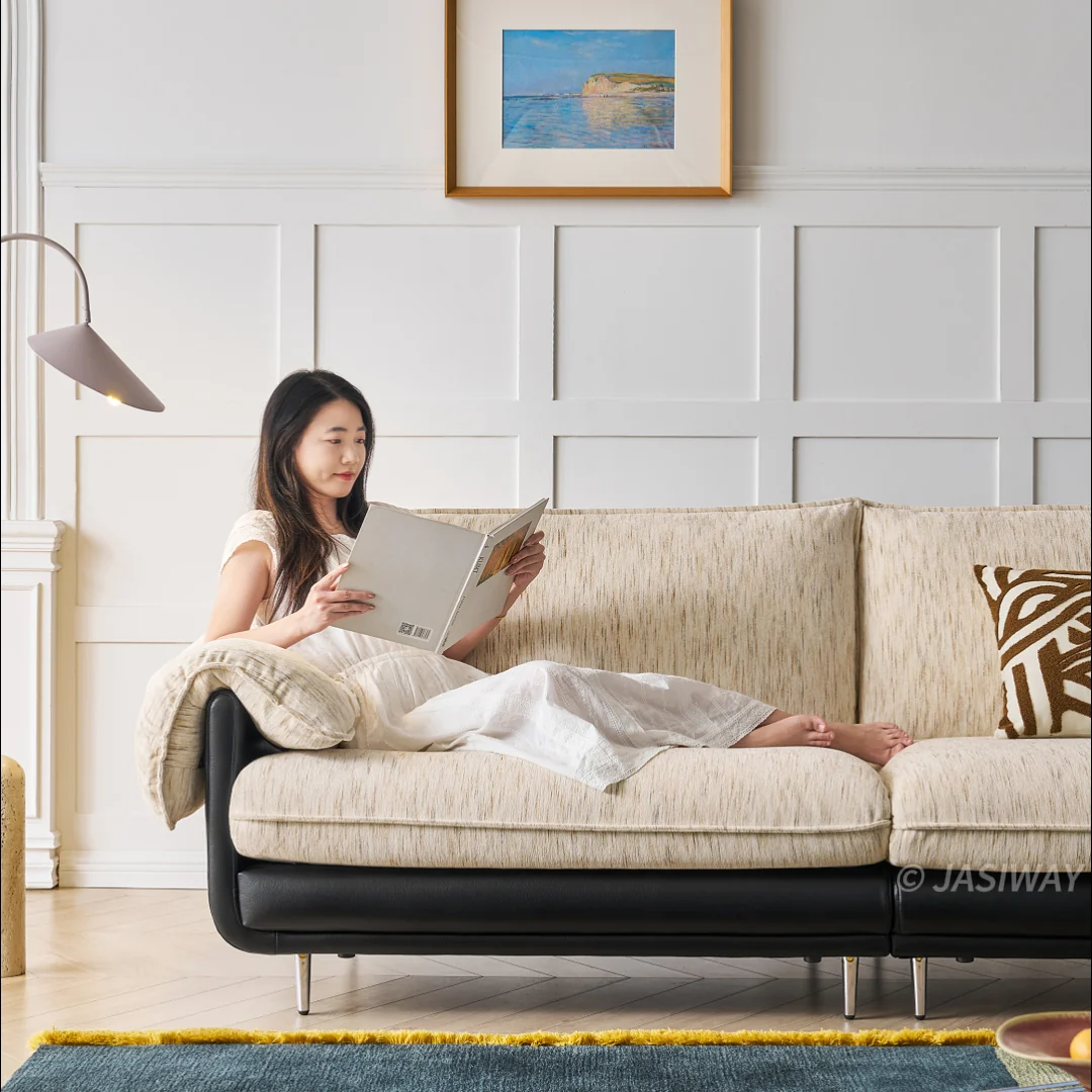 NÓVORA CASA profundo asiento Chenilla sofá con almohada superior brazos| 3-plazas Tapizado sofá con texturizado tela & bajo perfil estructura para Sala