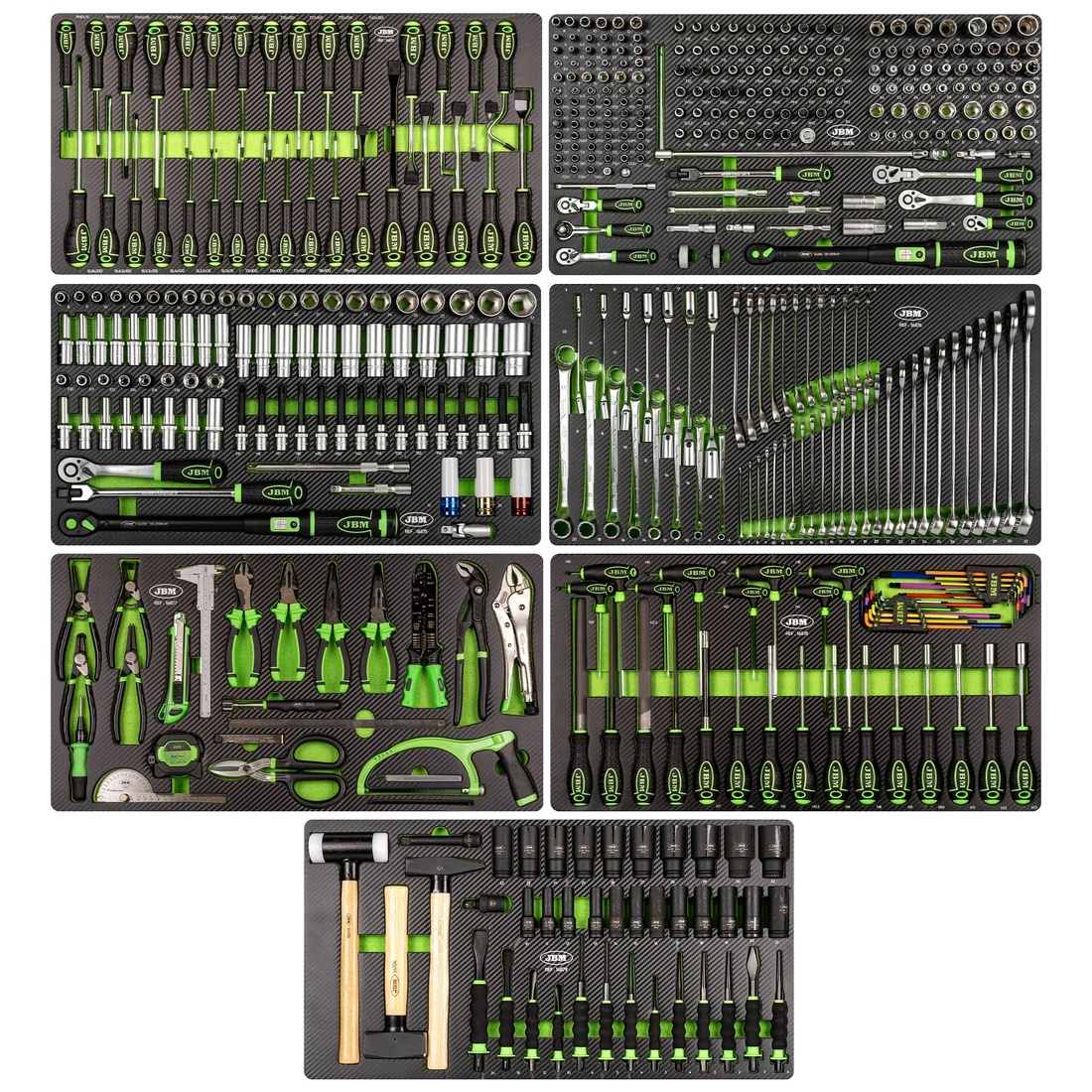 JBM 54688 – Tool trolley XL 7/8 with tools, 468 pcs
