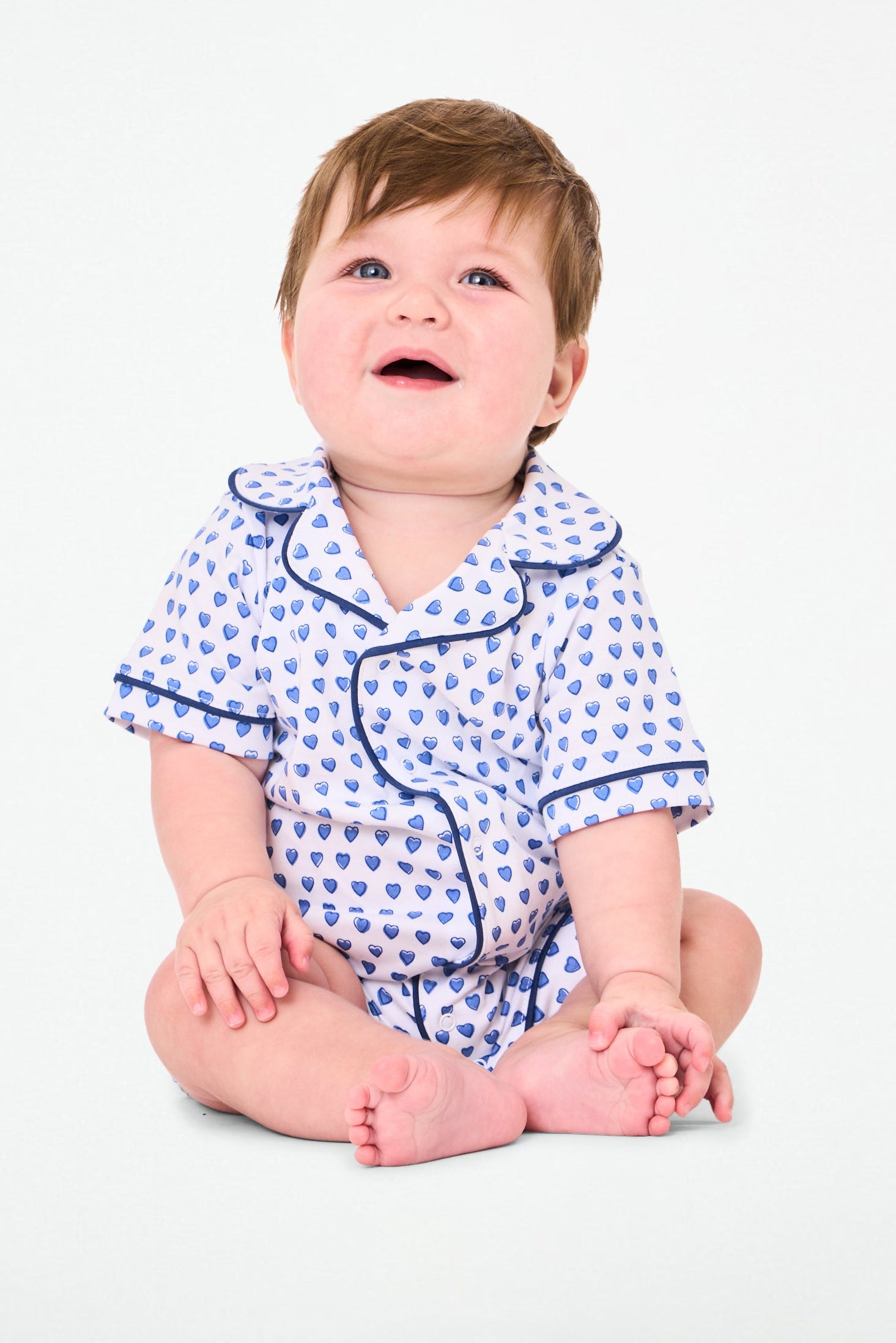 Infant Hearts Polo Onesie