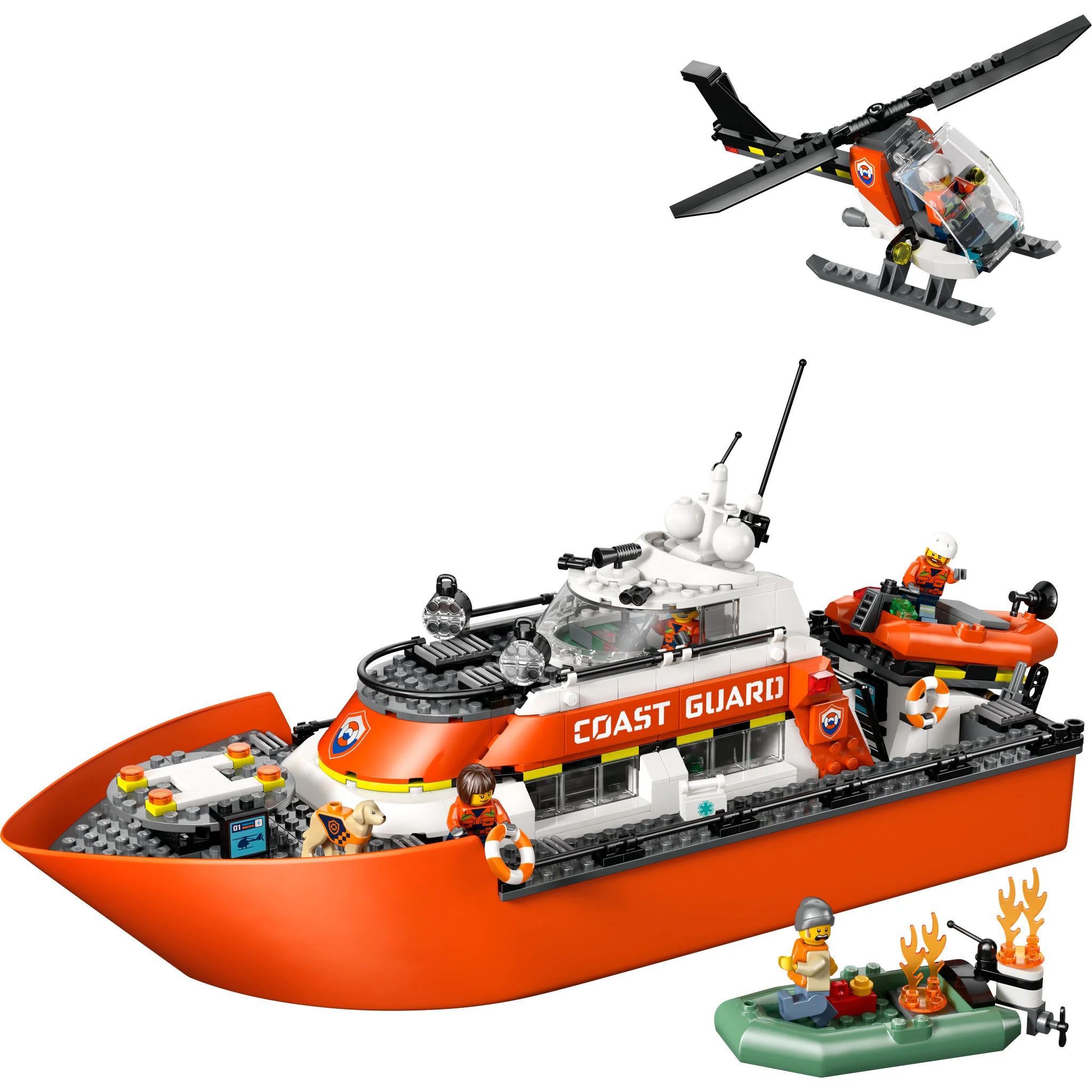 LEGO 60504 City Coast Guard Rescue Boat & Helicopter