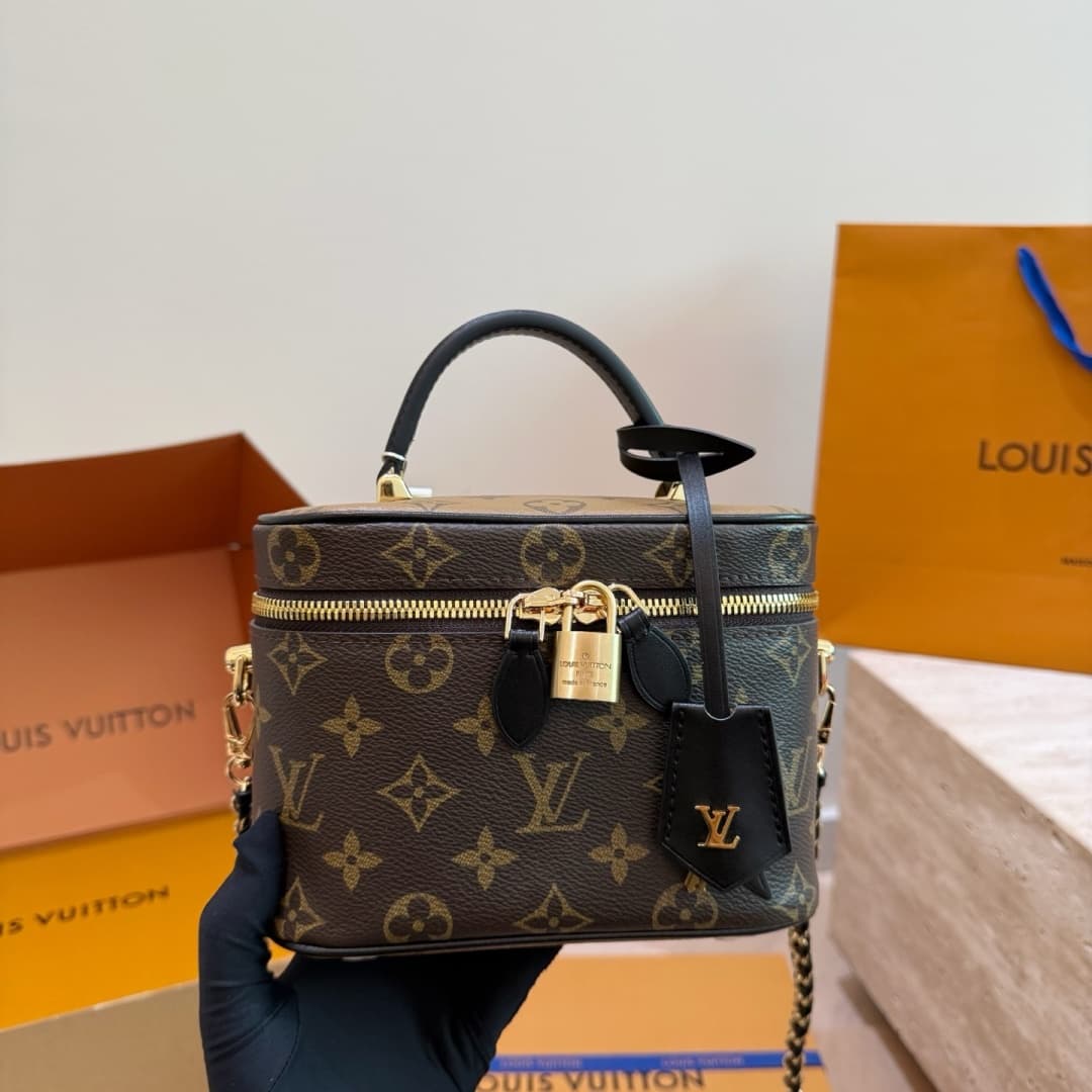 Louis Vuitton Vanity PM Monogram and Monogram Reverse coated canvas M47128