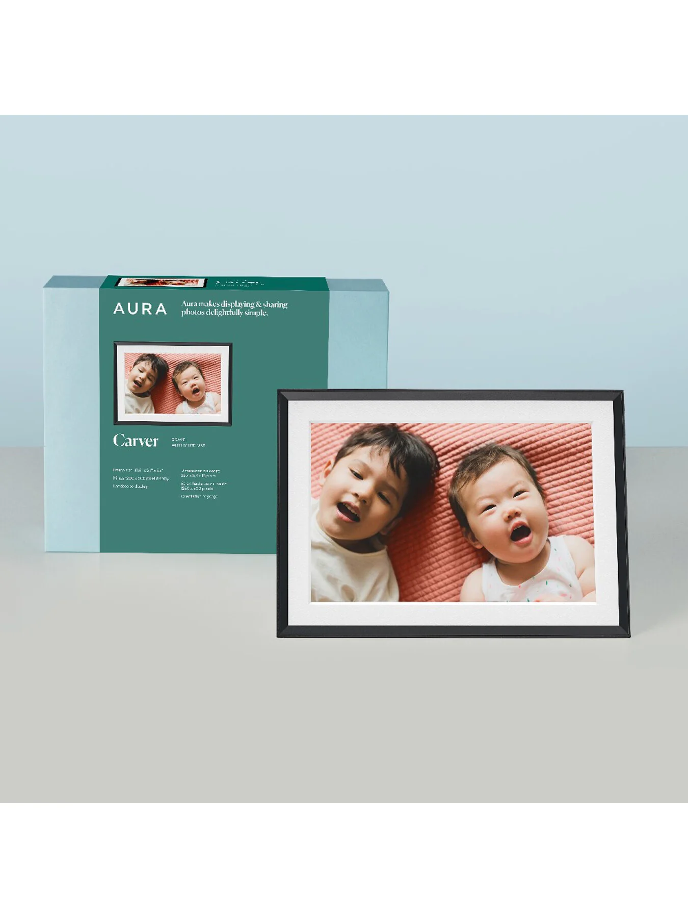 Carver WiFi-connected Matted Picture Frame