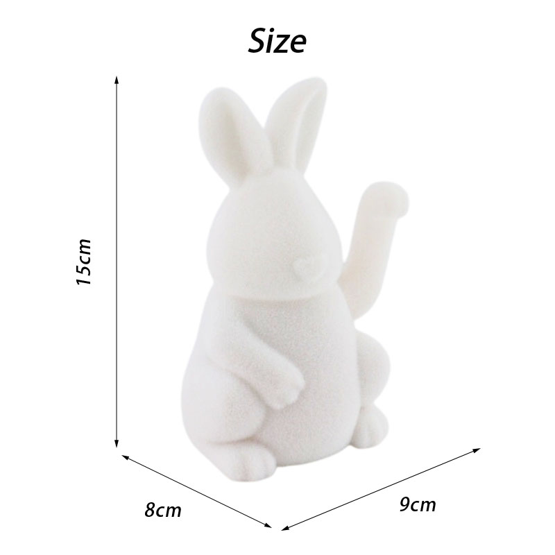 Animated Easter Bunny Decoration with Waving Motion