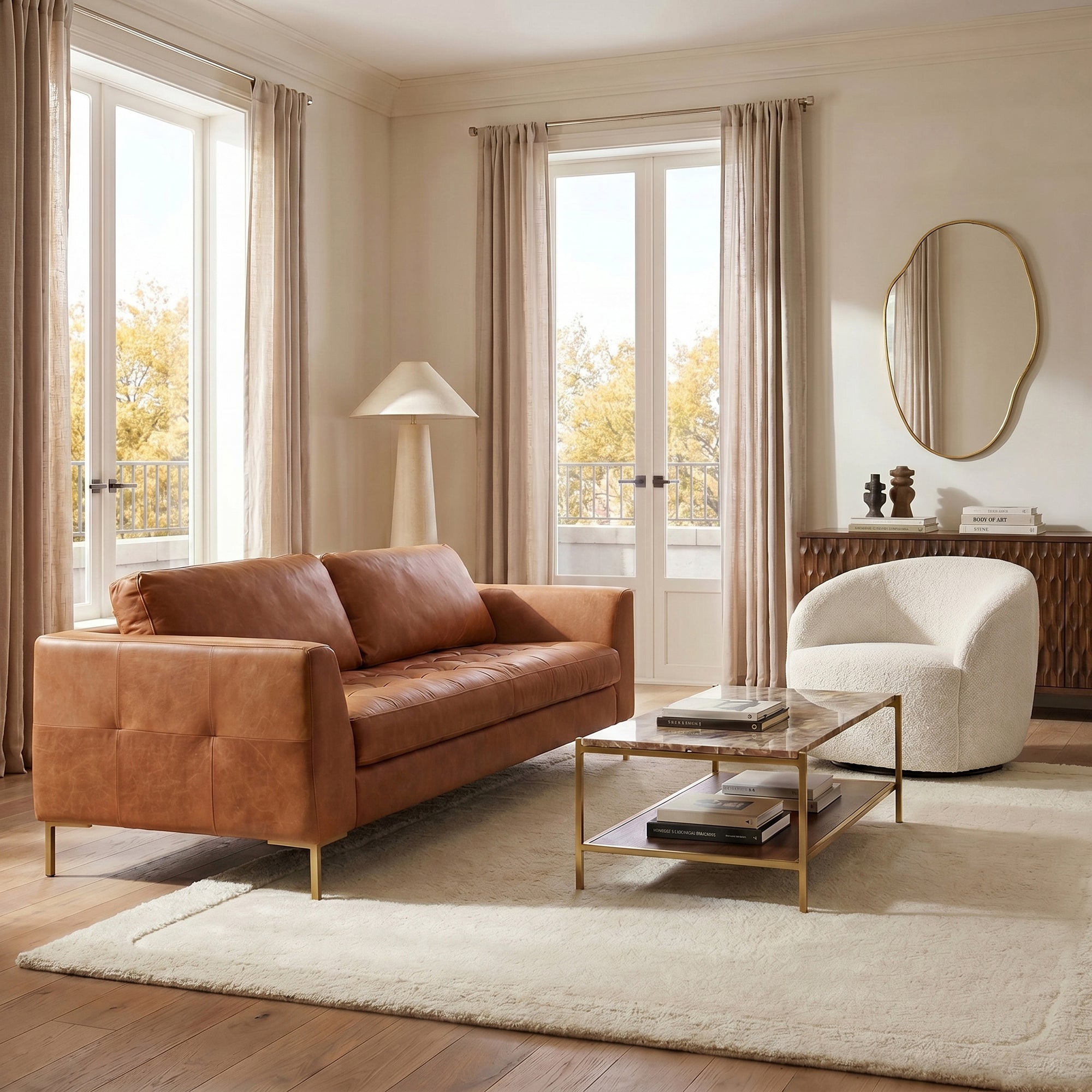 Sillón Giratorio Bouclé 360° Alma — Elige tu paquete ideal