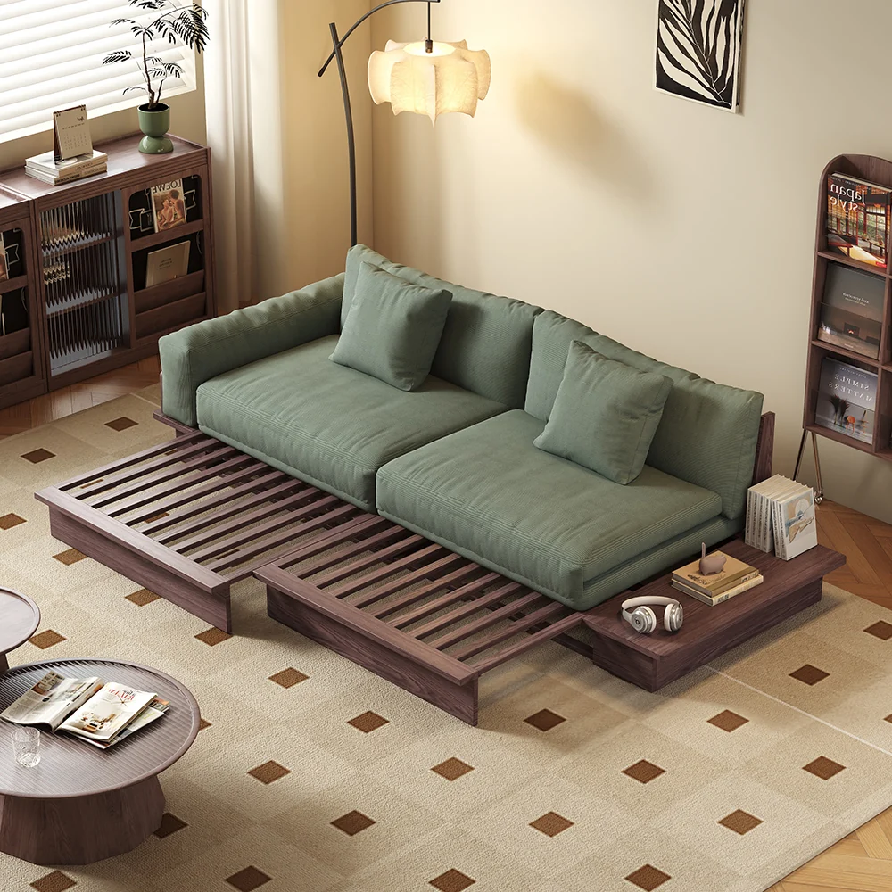 NÓVORA CASA extraíble extraíble piso Sofá cama con de doble cara reposabrazos & elevable superior Almacenamiento