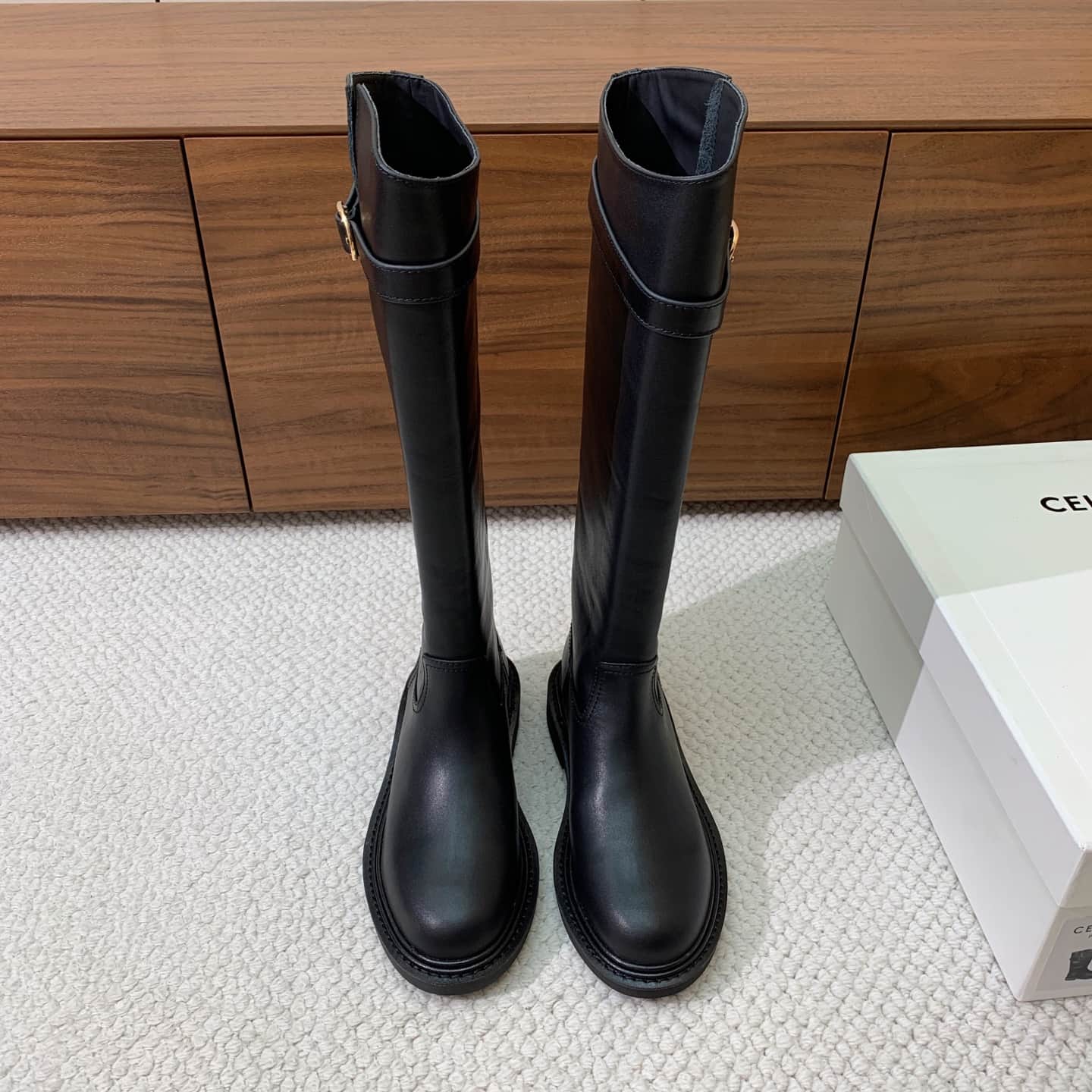 CELINE UNIVERSITE IN CALFSKIN Boots Shoes Women