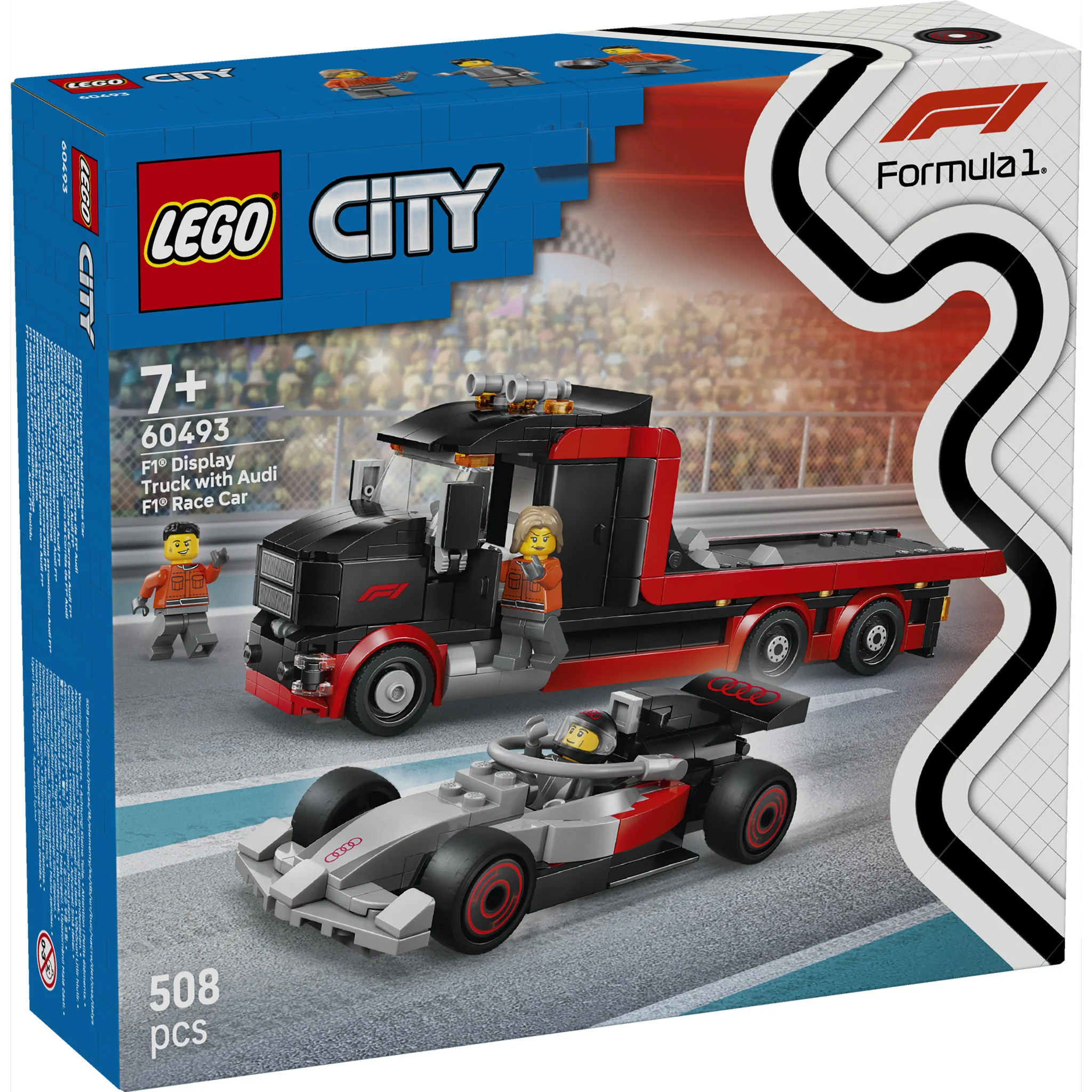 LEGO 60493 City Display Truck with Audi F1 Race Car