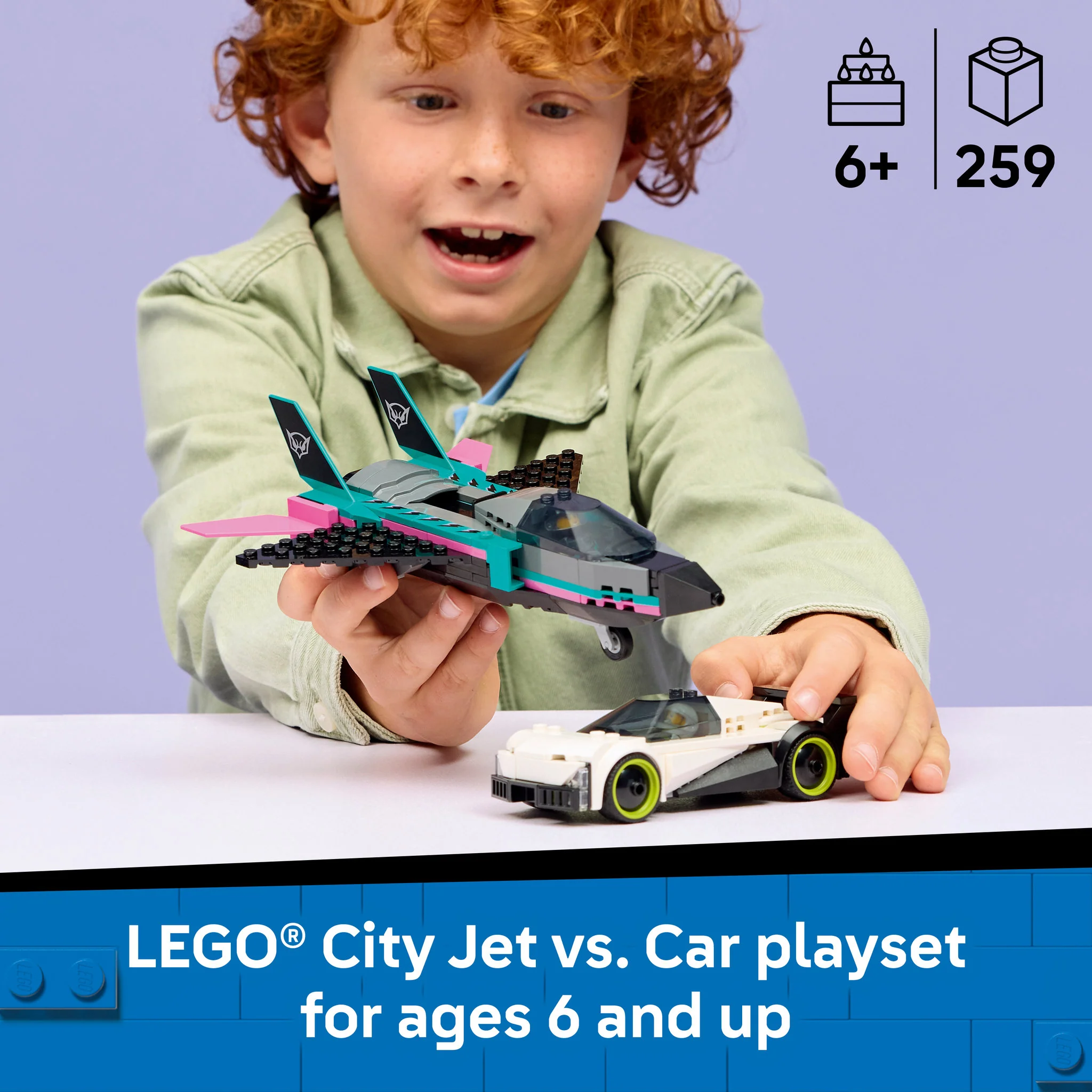 LEGO 60489 City Jet vs. Car