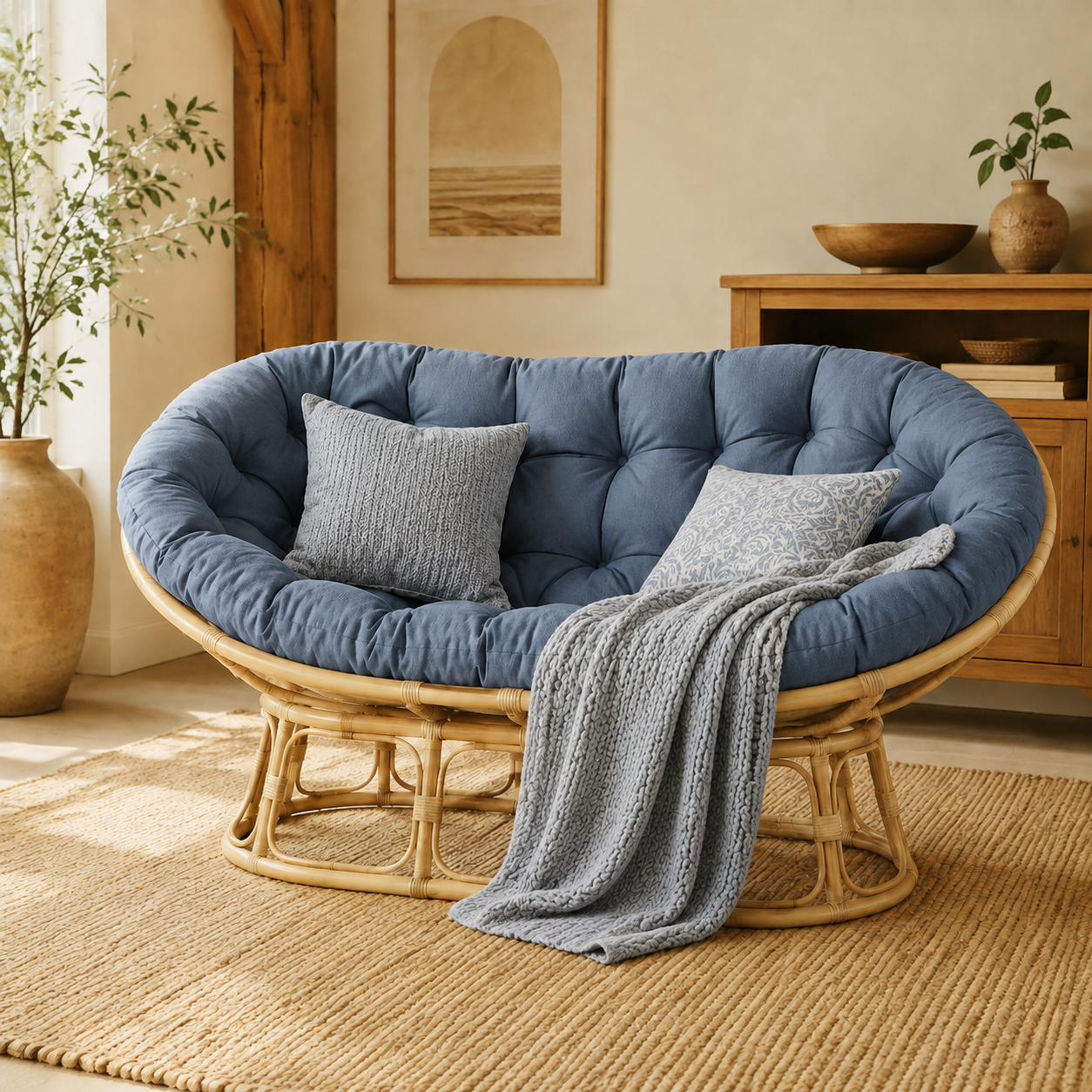 RattanNest 3 — Azul denim
