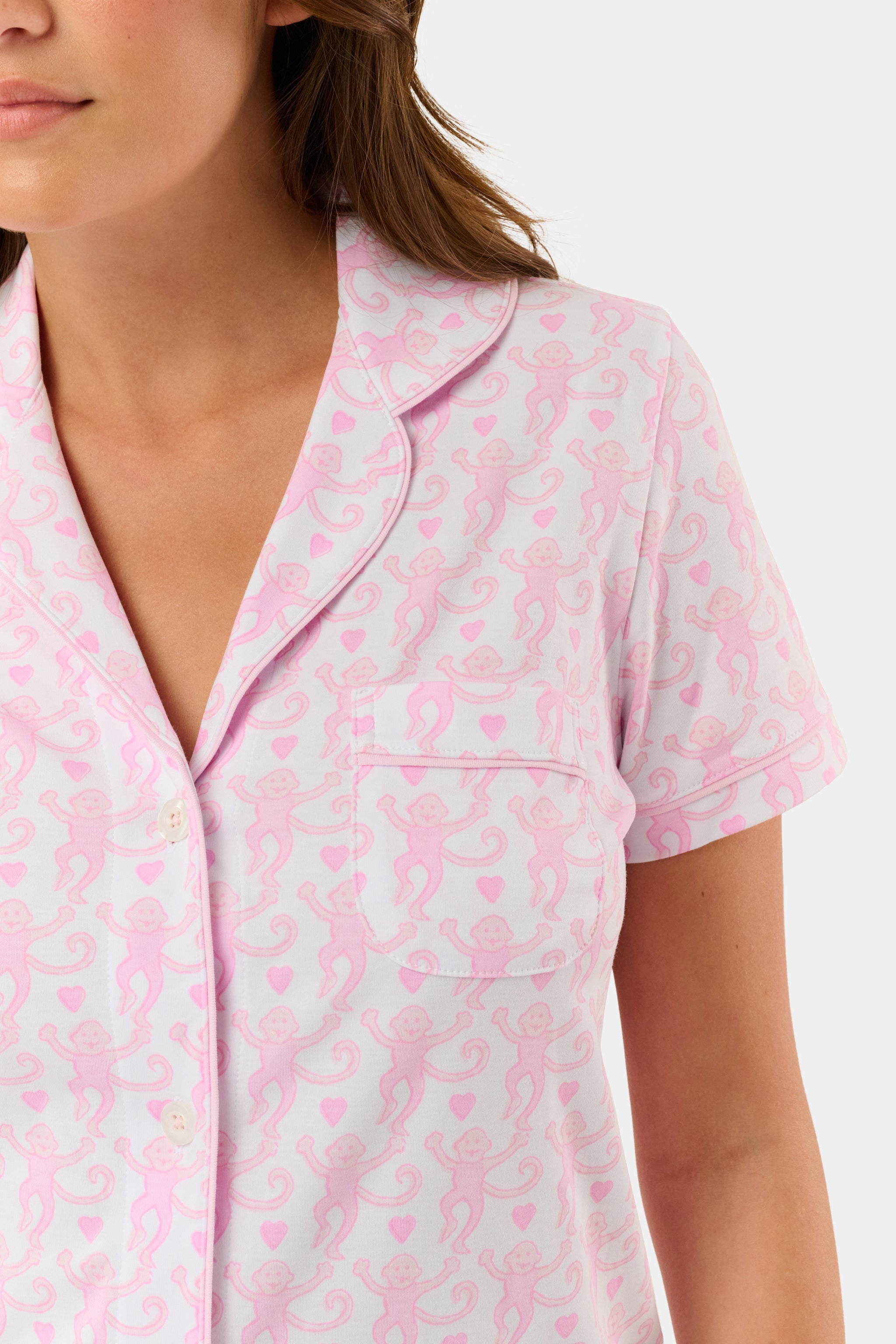 Lovely Monkey Polo Pajamas