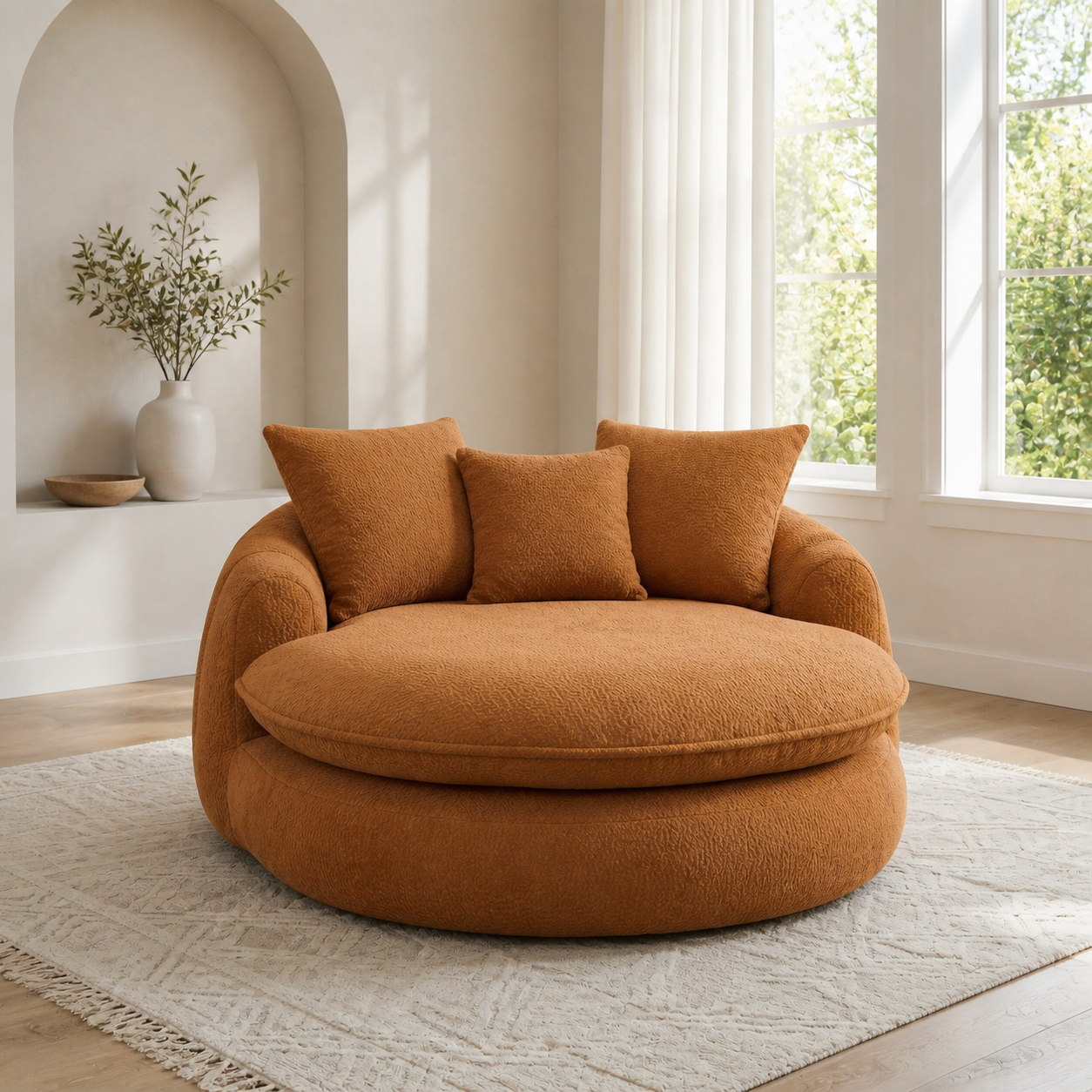 NubeLounge terracota con 3 cojines