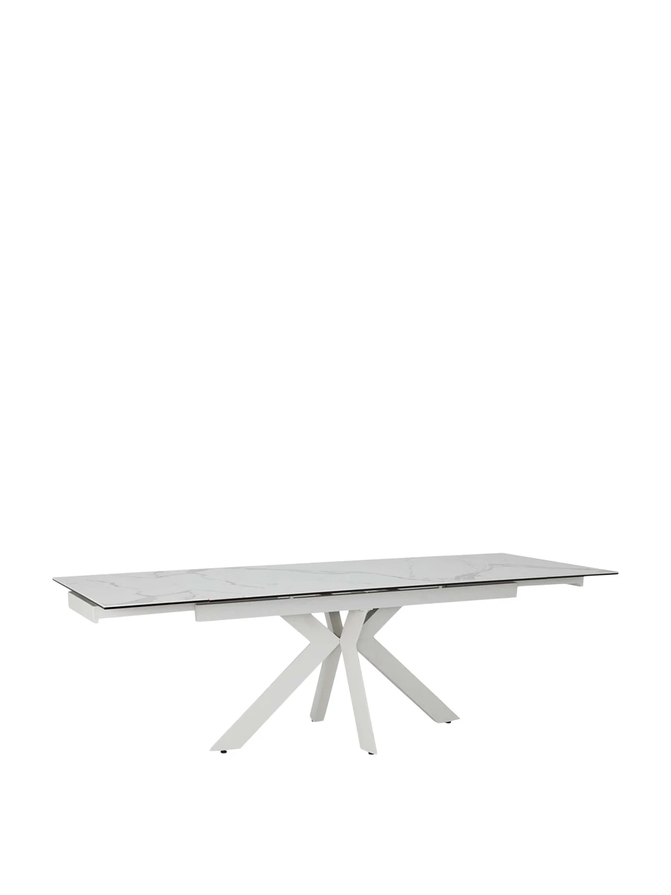 Salerno Extending Dining Table, Matte Staturio