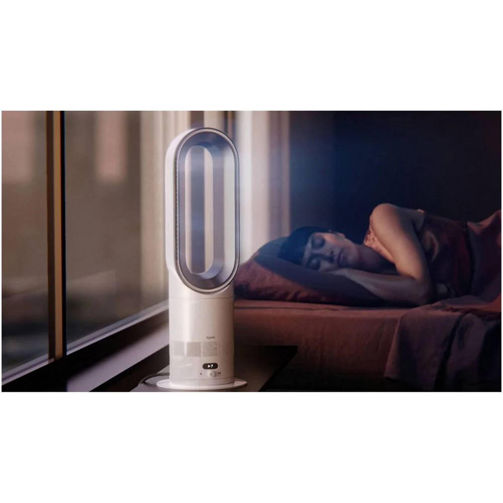 Dyson HF1 Hot+Cool Remote Link Pre-heat heater and Cooling Fan White Nickel Ex-Display Clearance