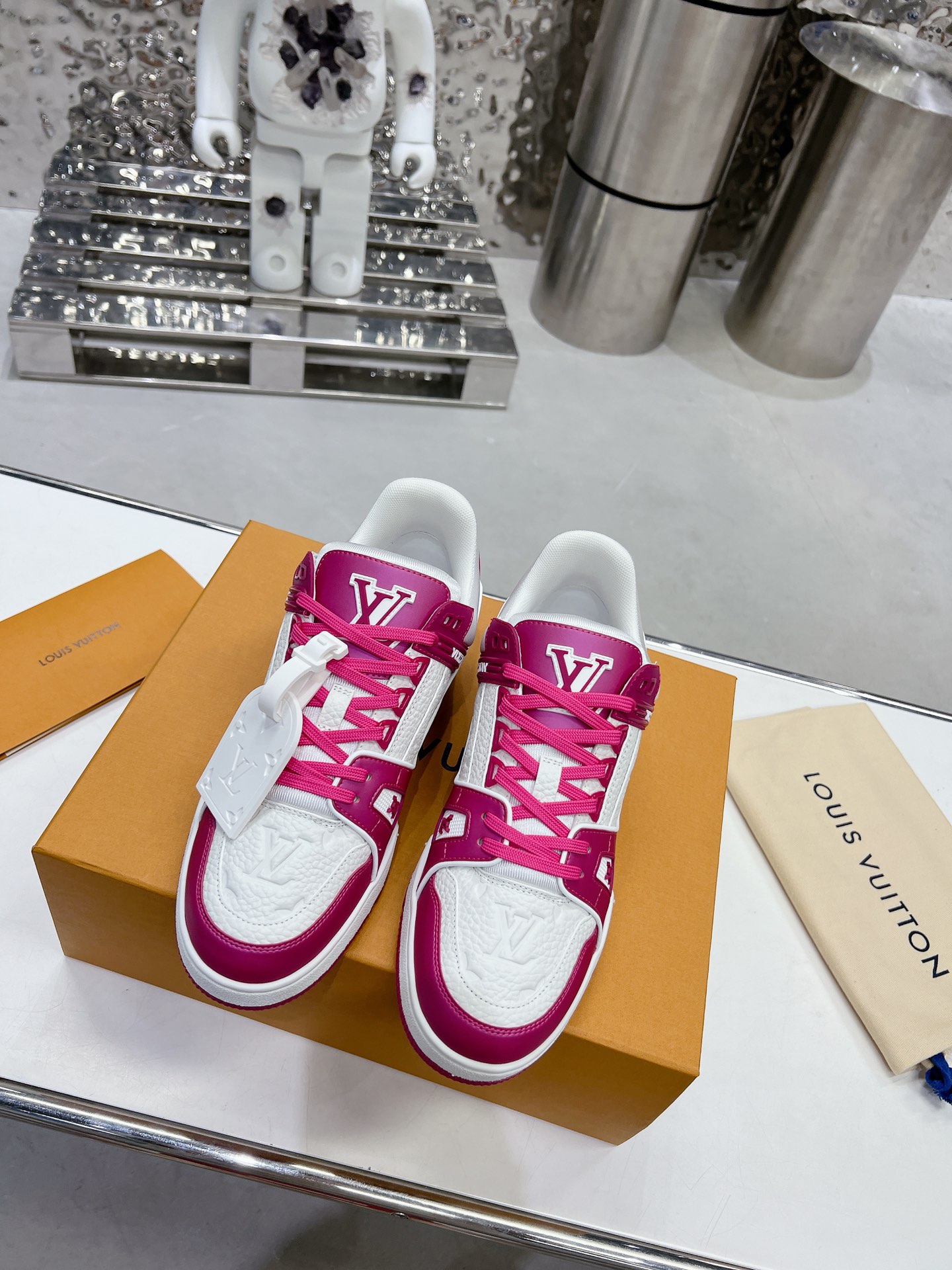 Louis Vuitton Trainer Monogram denim Sneaker Size 36-46