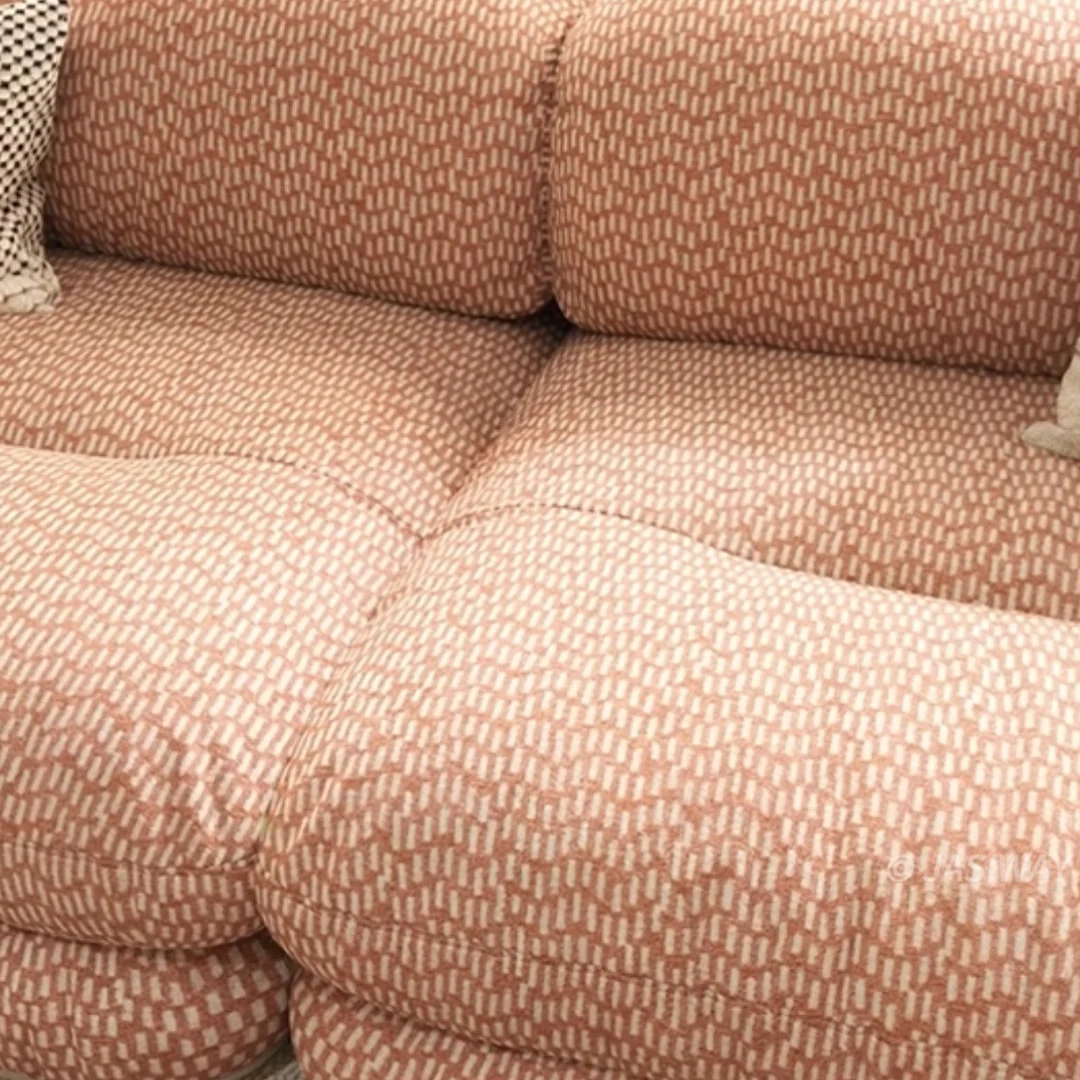 RINGCHEN escultórico agrupado jacquard sofá| De lujo Curvo nube sofá con texturizado de diseñador tapizado para alto extremo sala habitaciones