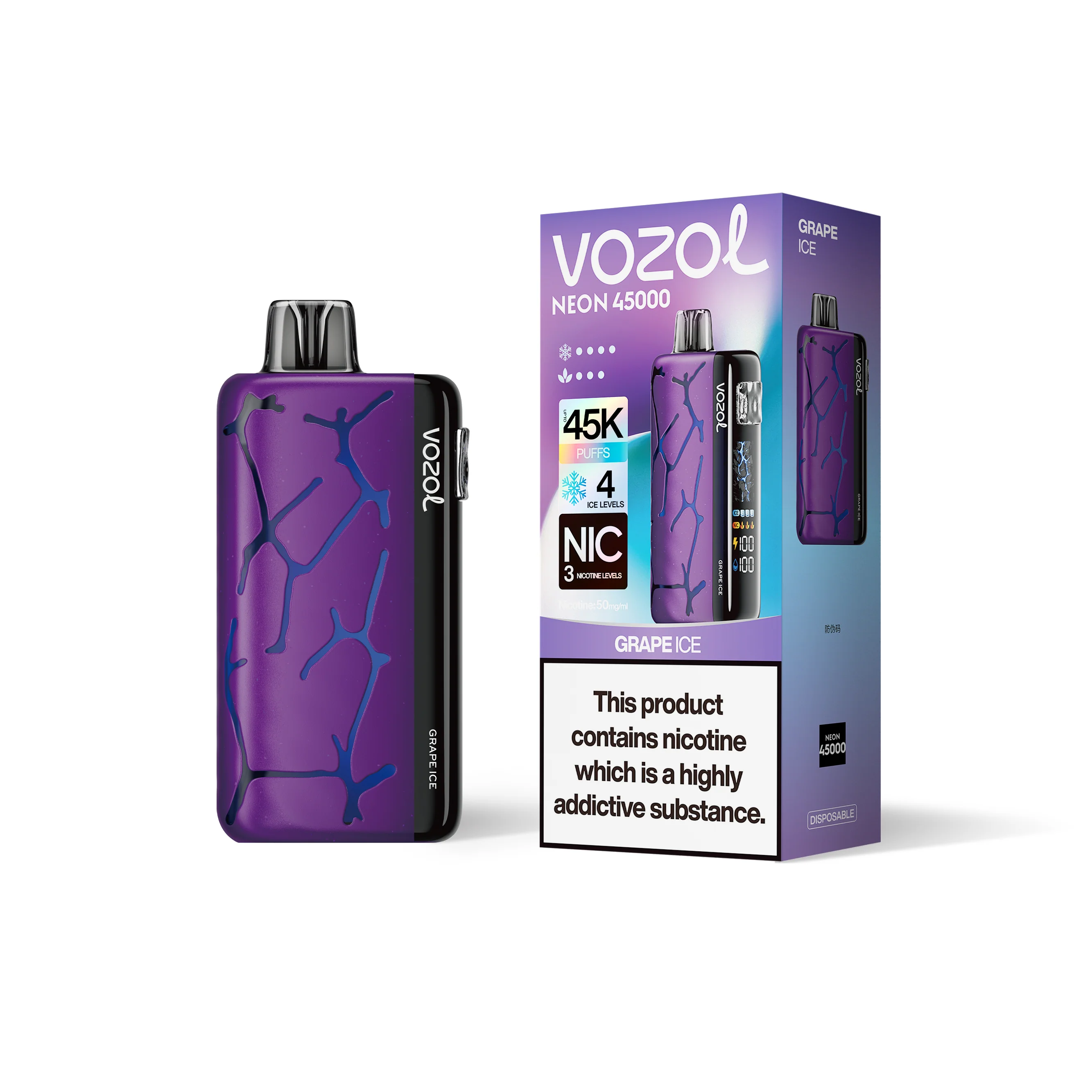 VOZOL NEON 45K Einweg-Vape (alle Geschmacksrichtungen)