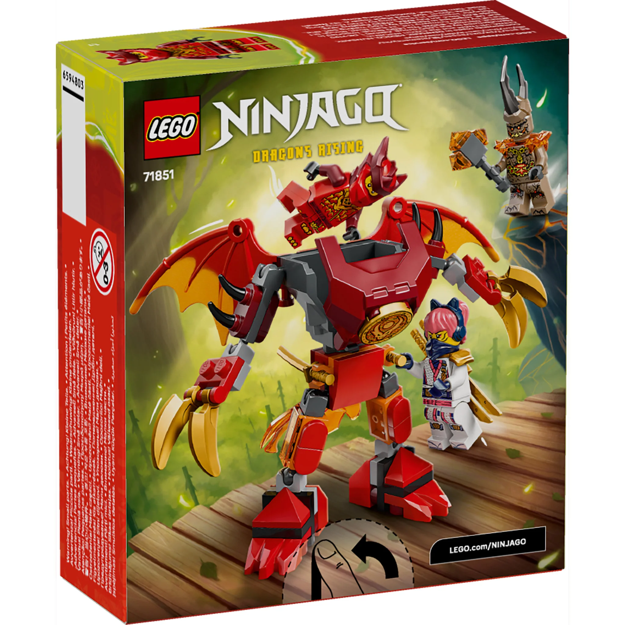 LEGO 71851 NINJAGO Kai's Dragon Mech Battle Pack