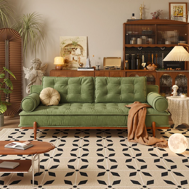 NÓVORA CASA francés Vintage sofá sofá disponible en Verde & Blanco tecnológica terciopelo tapizado
