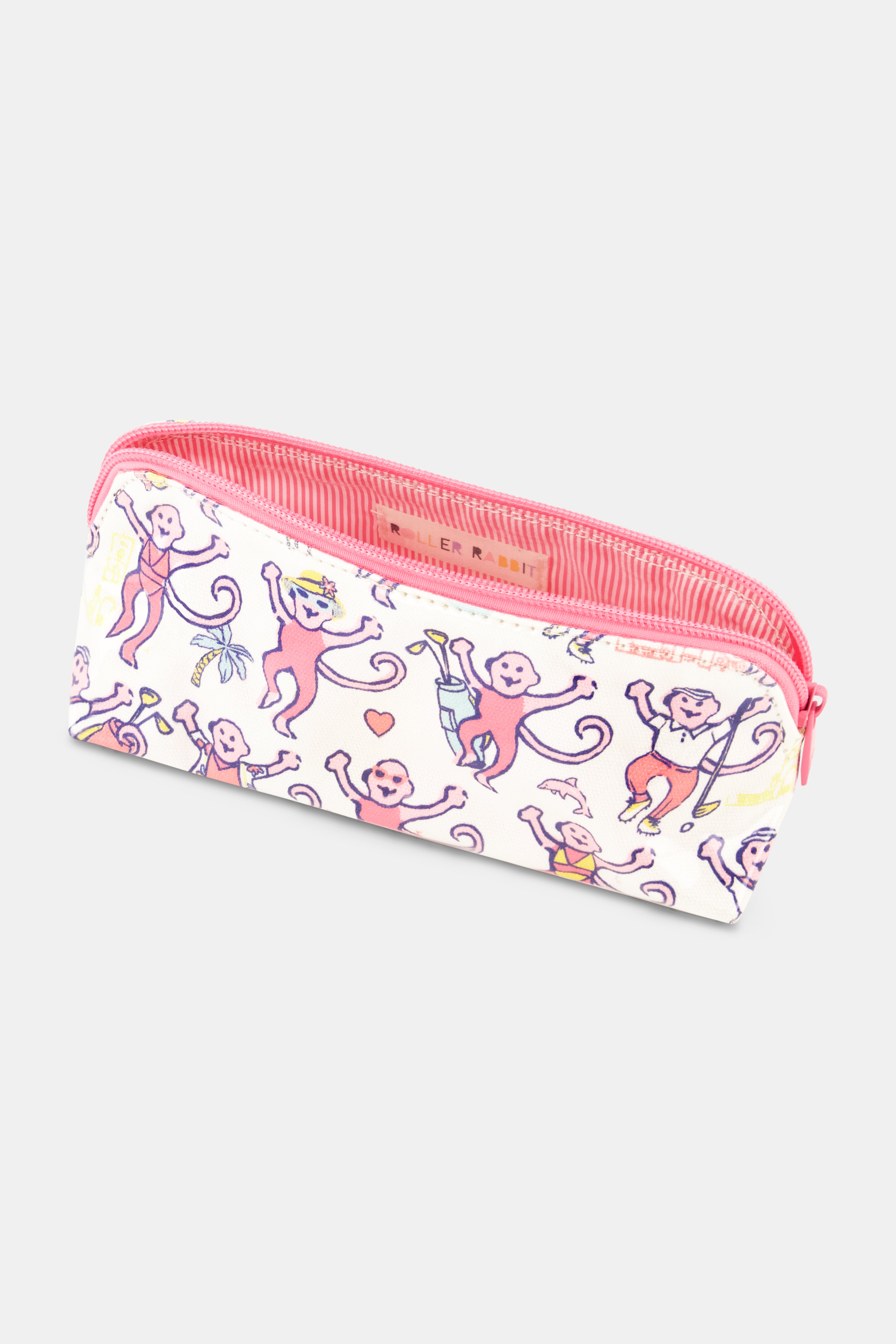 Palm Beach Monkey Makeup Bag