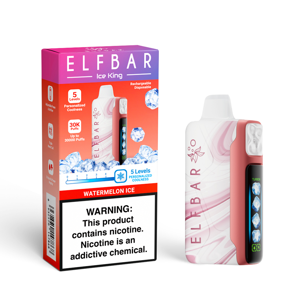 ELF BAR ICE KING 30K wiederaufladbarer Einweg-Vape (alle Geschmacksrichtungen)