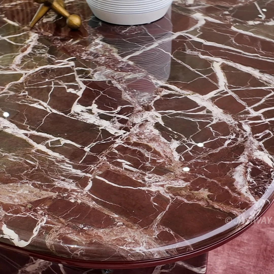 RINGCHEN Minimalista lava mármol Ovalado Mesa de comedor| elegante De lujo Comedor pieza central