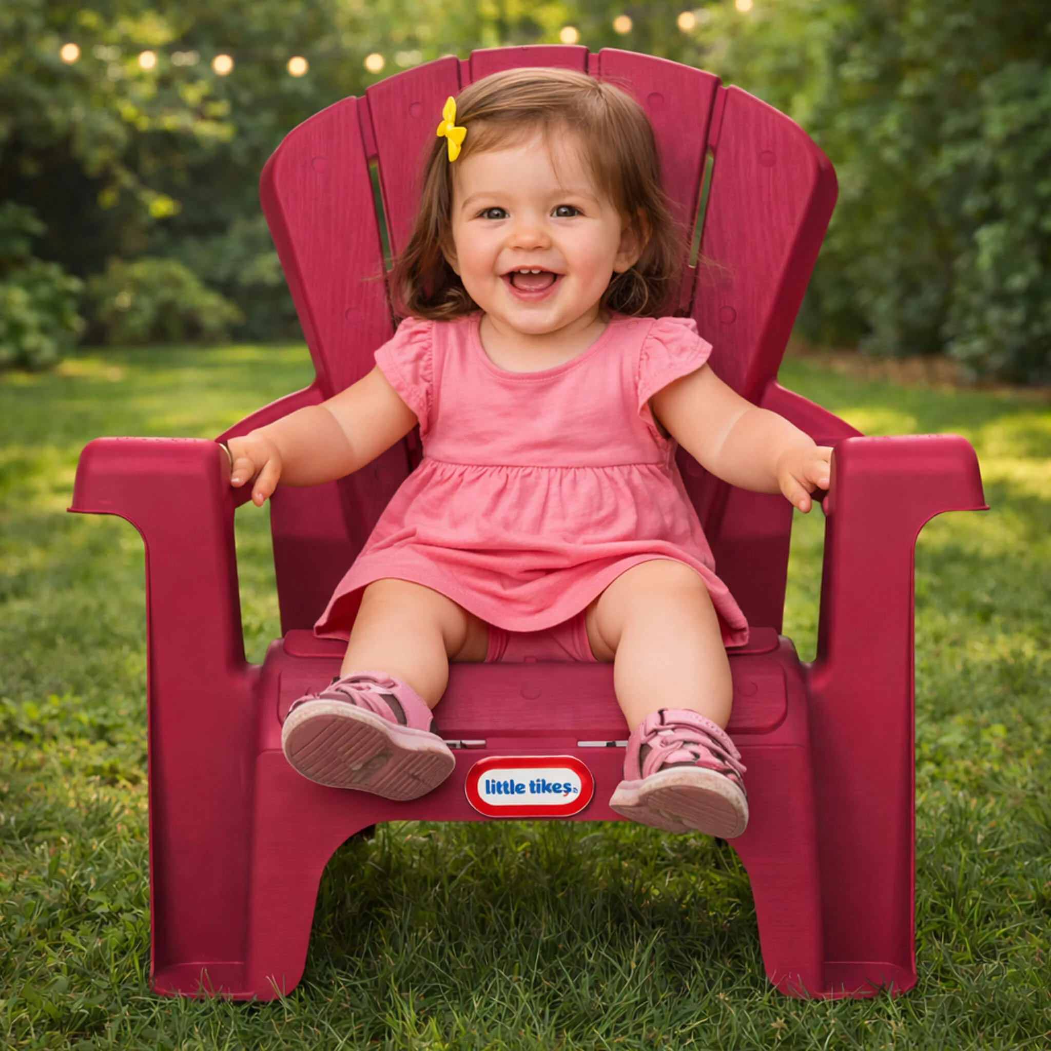 Garden Chairs - Red 4 Pack