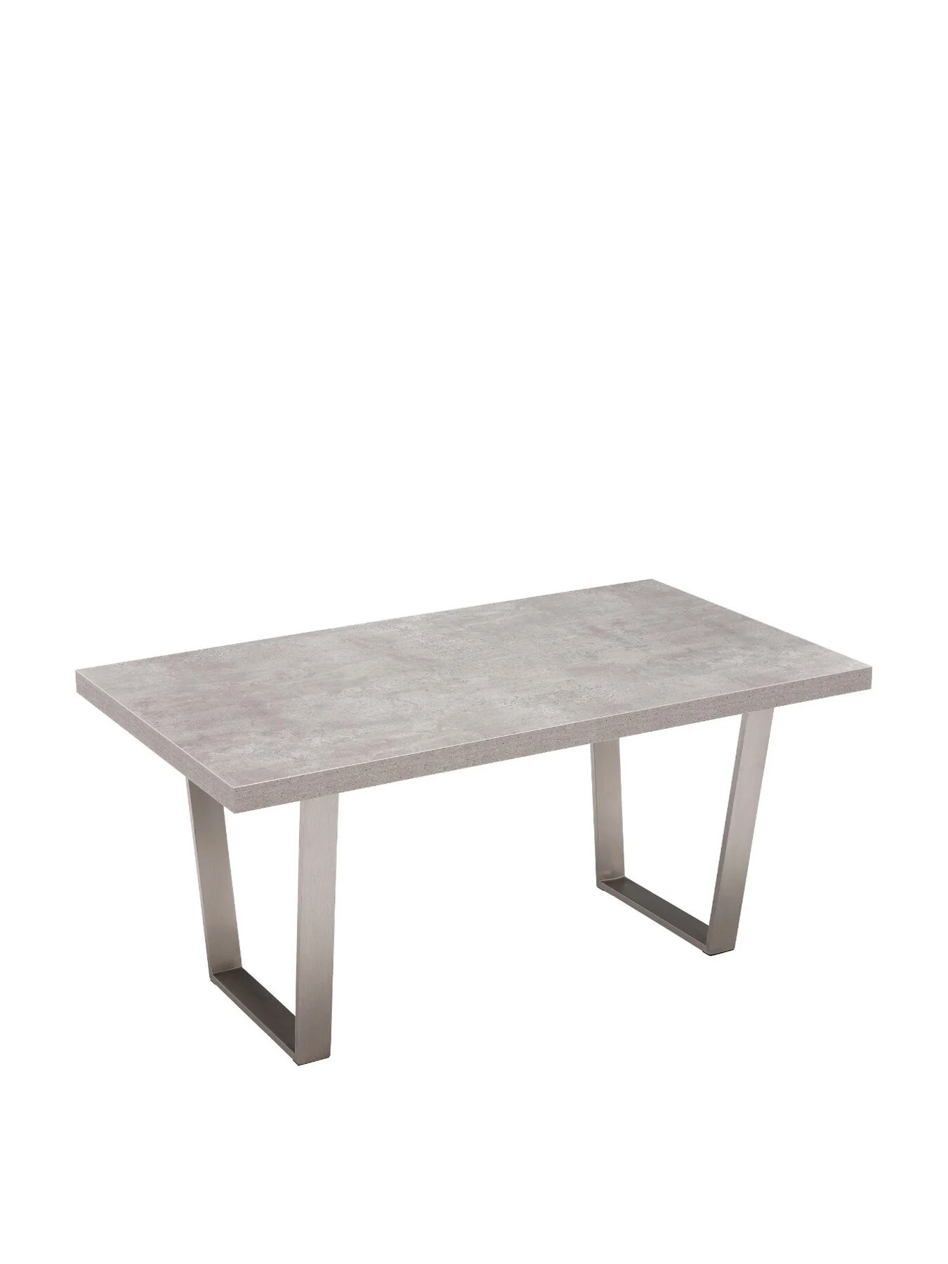 Grey Halmstad Concrete Effect 200cm Dining Table, Seats 4-6