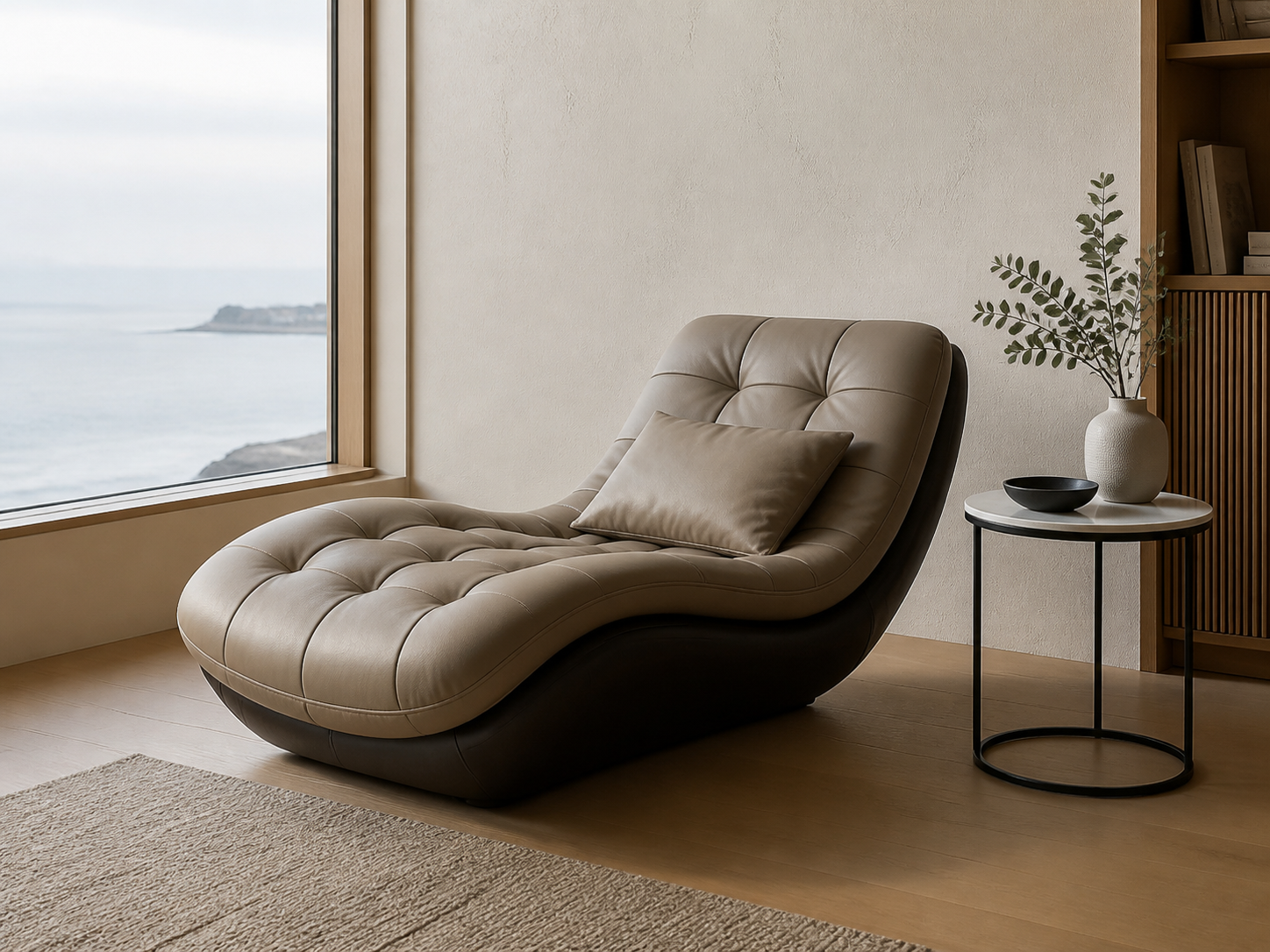 Sillón Nido Relax Gris beige en apartamento