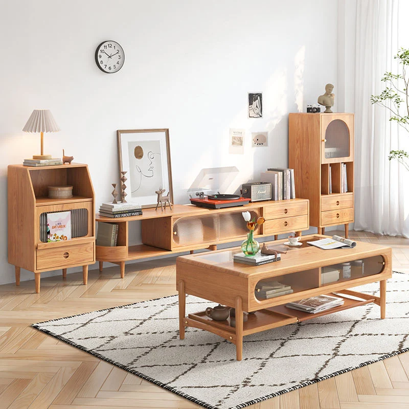 NÓVORA CASA Extensible Mueble para TV Almacenamiento corredizo vidrio puerta multimedia consola
