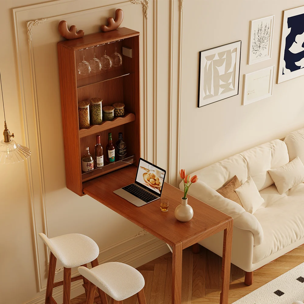 NÓVORA CASA Plegable Madera maciza barra mesa organizador