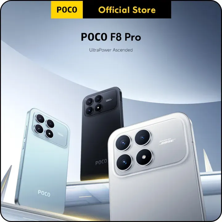 New POCO F8 Pro Smartphone, 6210mAh (typ) battery, 6.59'' 120Hz ultra-clear AMOLED display, 50MP triple camera with OIS, IP68 dust and water redstance