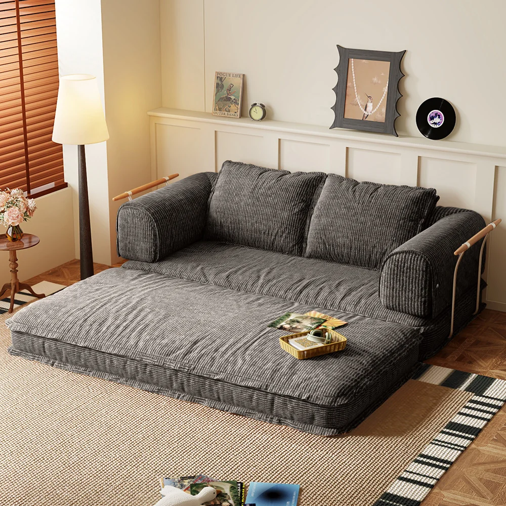 NÓVORA CASA libremente personalizable modulable Futons Plegable piso sofá cama cama sofás con pana tela