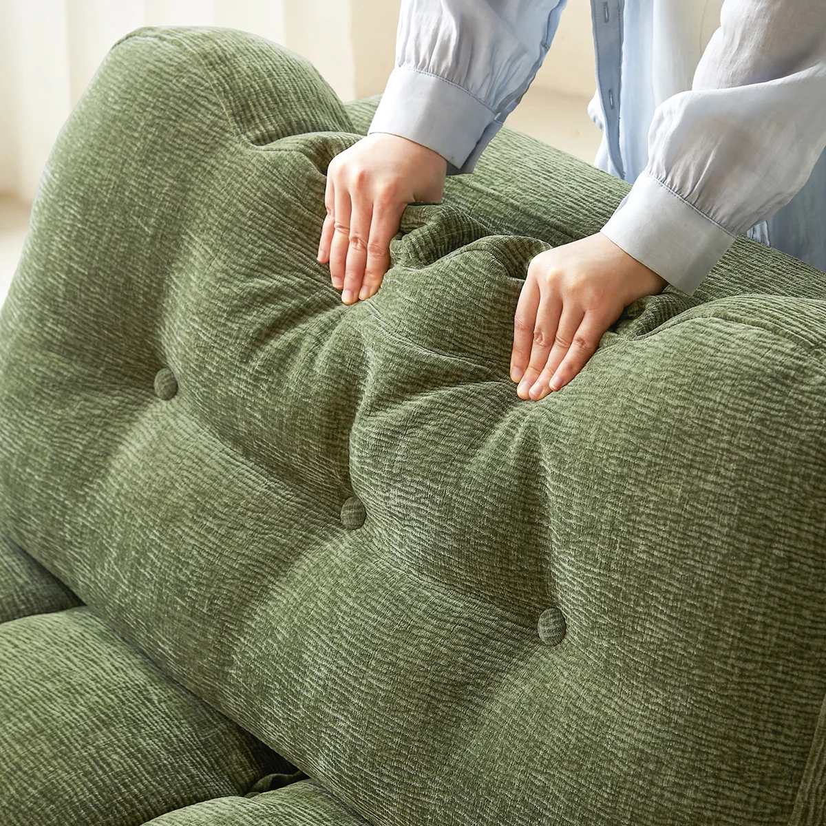NÓVORA CASA Chenilla extraíble extraíble individual Sofá cama– espacio ahorrador descanso & visitas cama