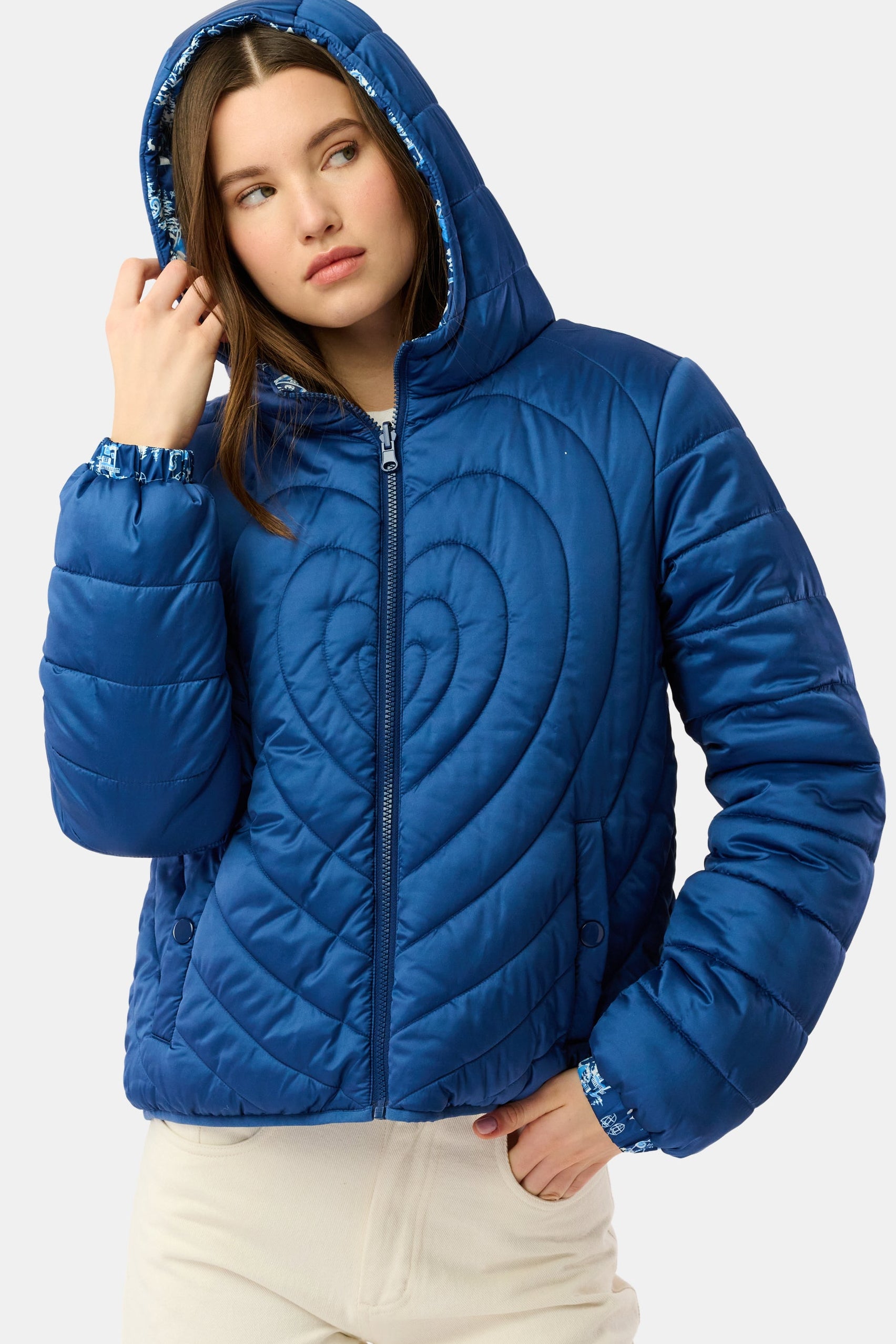Ski Toile Reversible Puffer Jacket