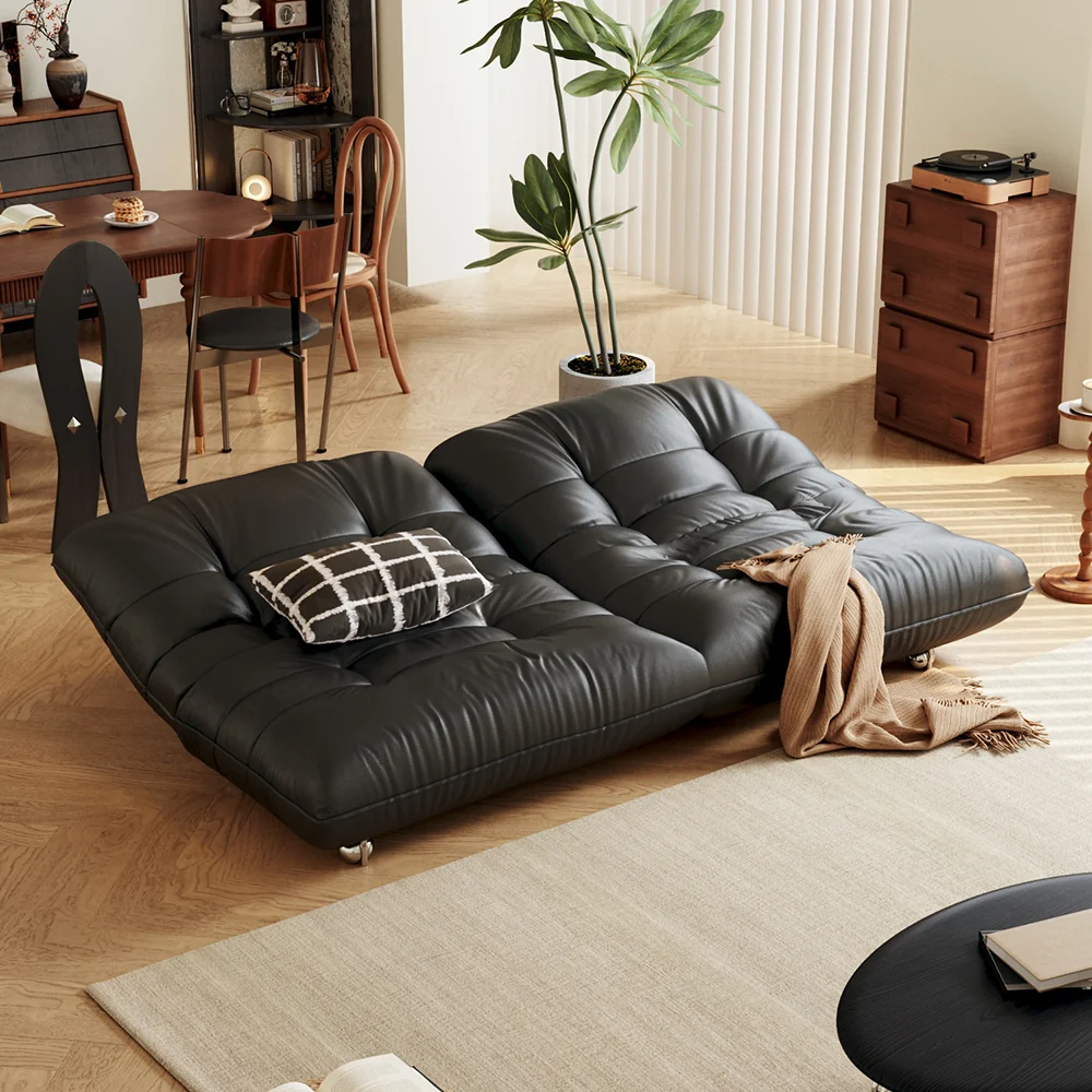 NÓVORA CASA Togo estilo piel Sofá cama sin brazos