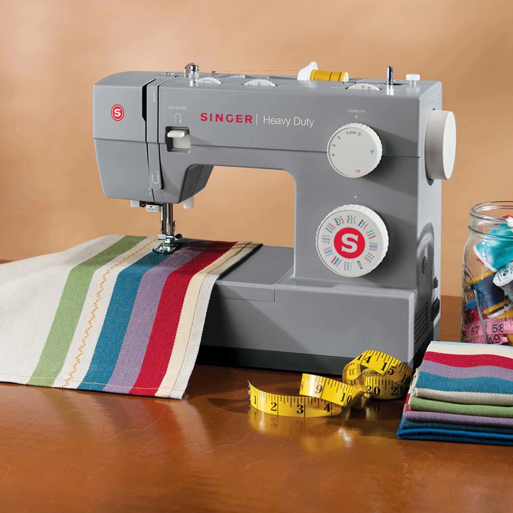 SINGER® Heavy Duty 4432 Sewing Machine & Extension Table Bundle