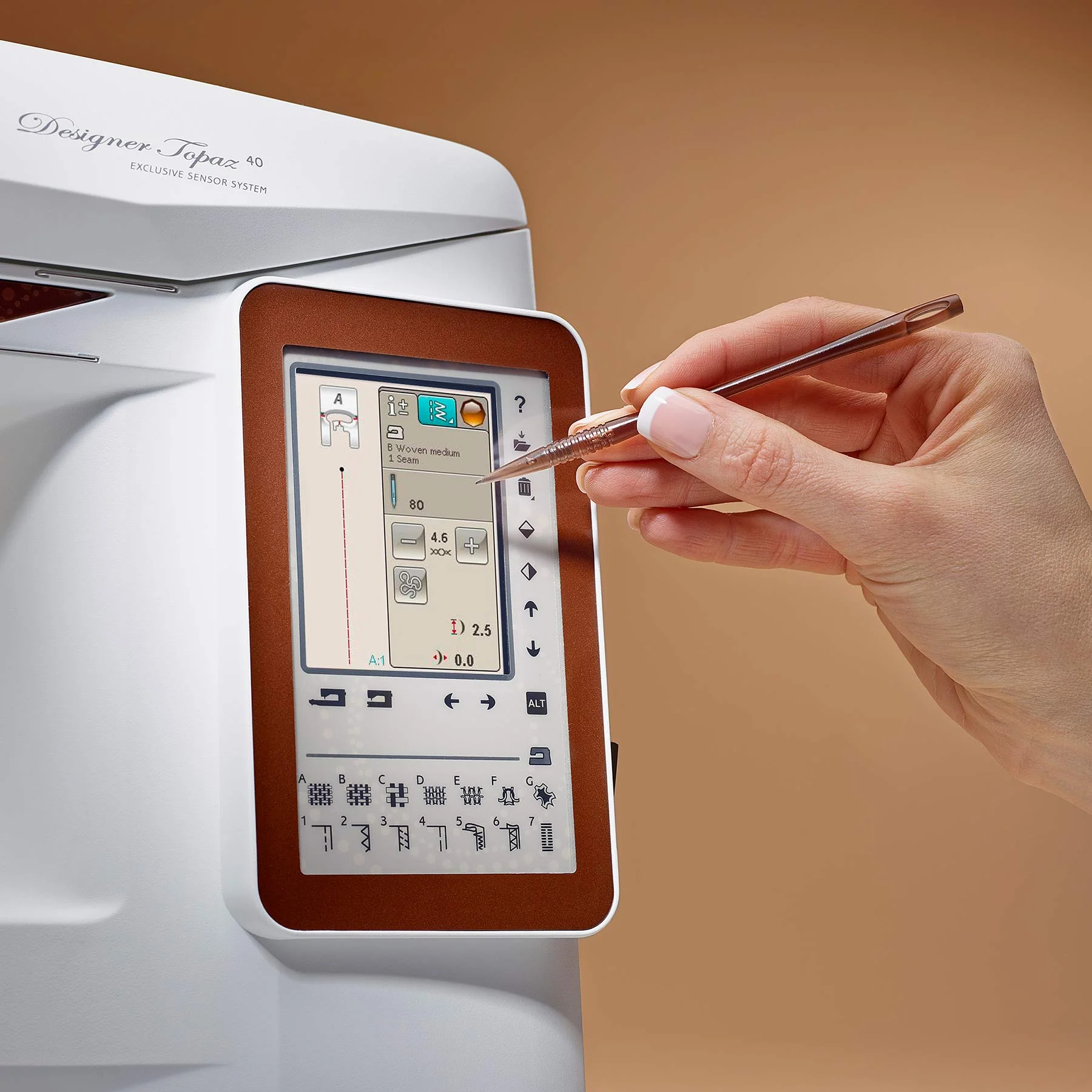 HUSQVARNA® VIKING® DESIGNER TOPAZ™ 40 Sewing & Embroidery Machine