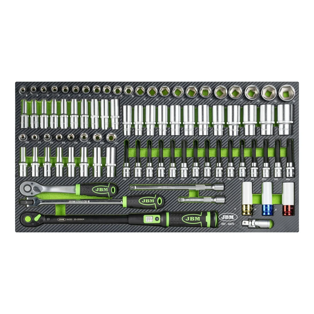 JBM 54688 – Tool trolley XL 7/8 with tools, 468 pcs