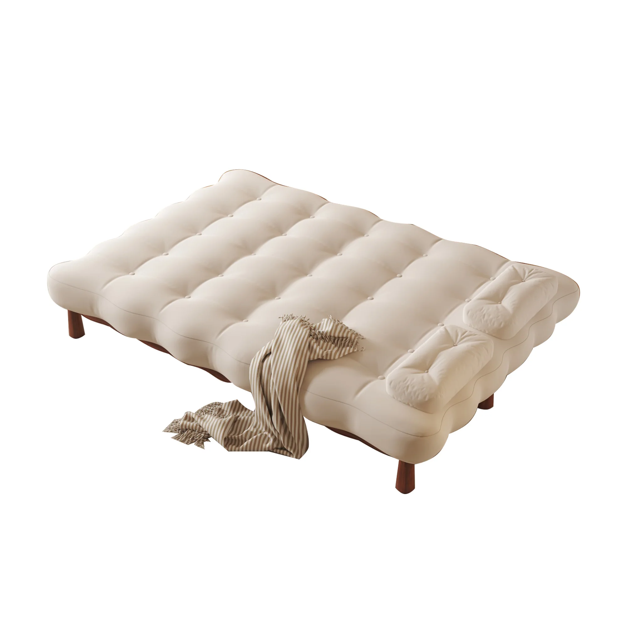 NÓVORA CASA romántico transformable cama Beige Sofá cama