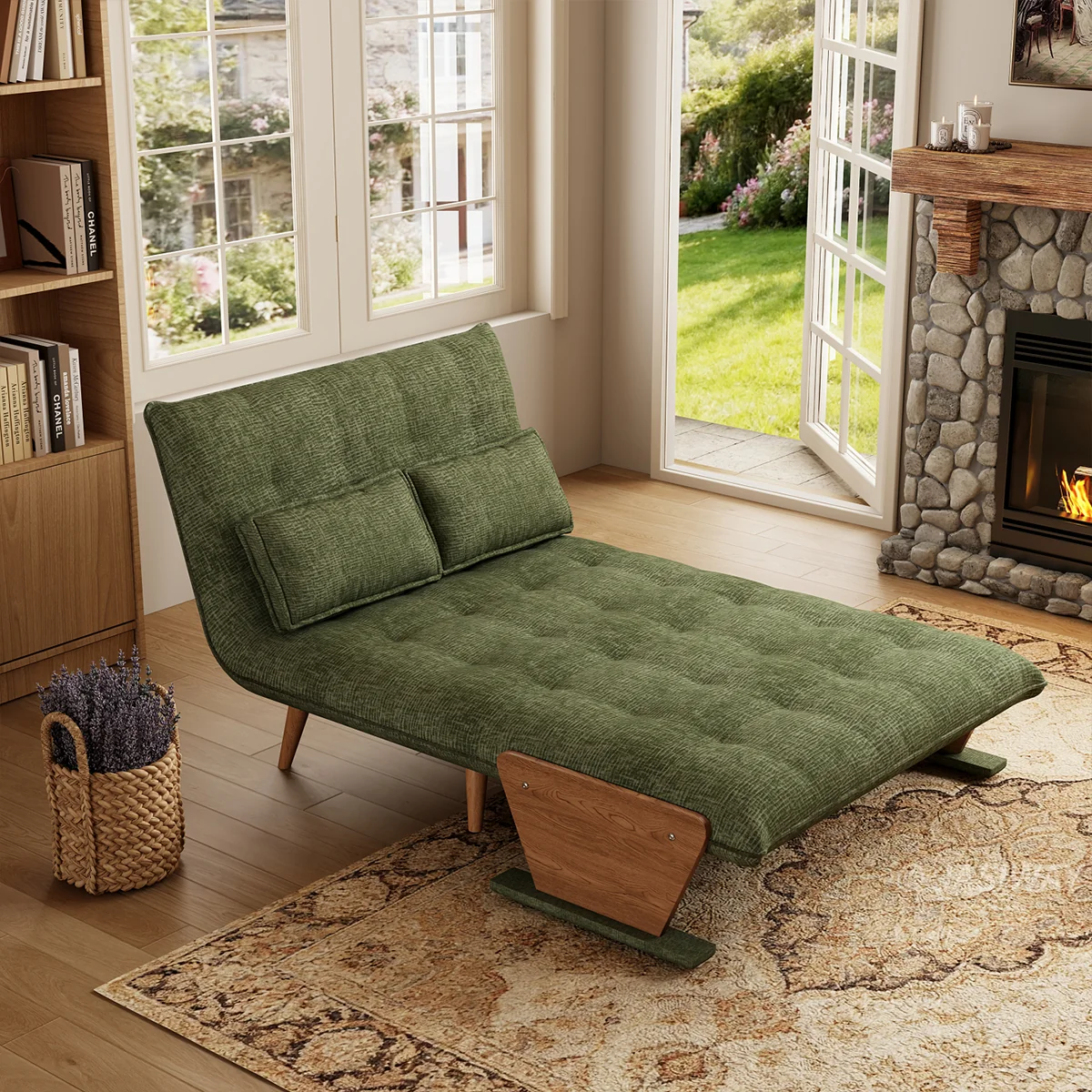 3-en-1 Lino de algodón cama sillón| diario comodidad