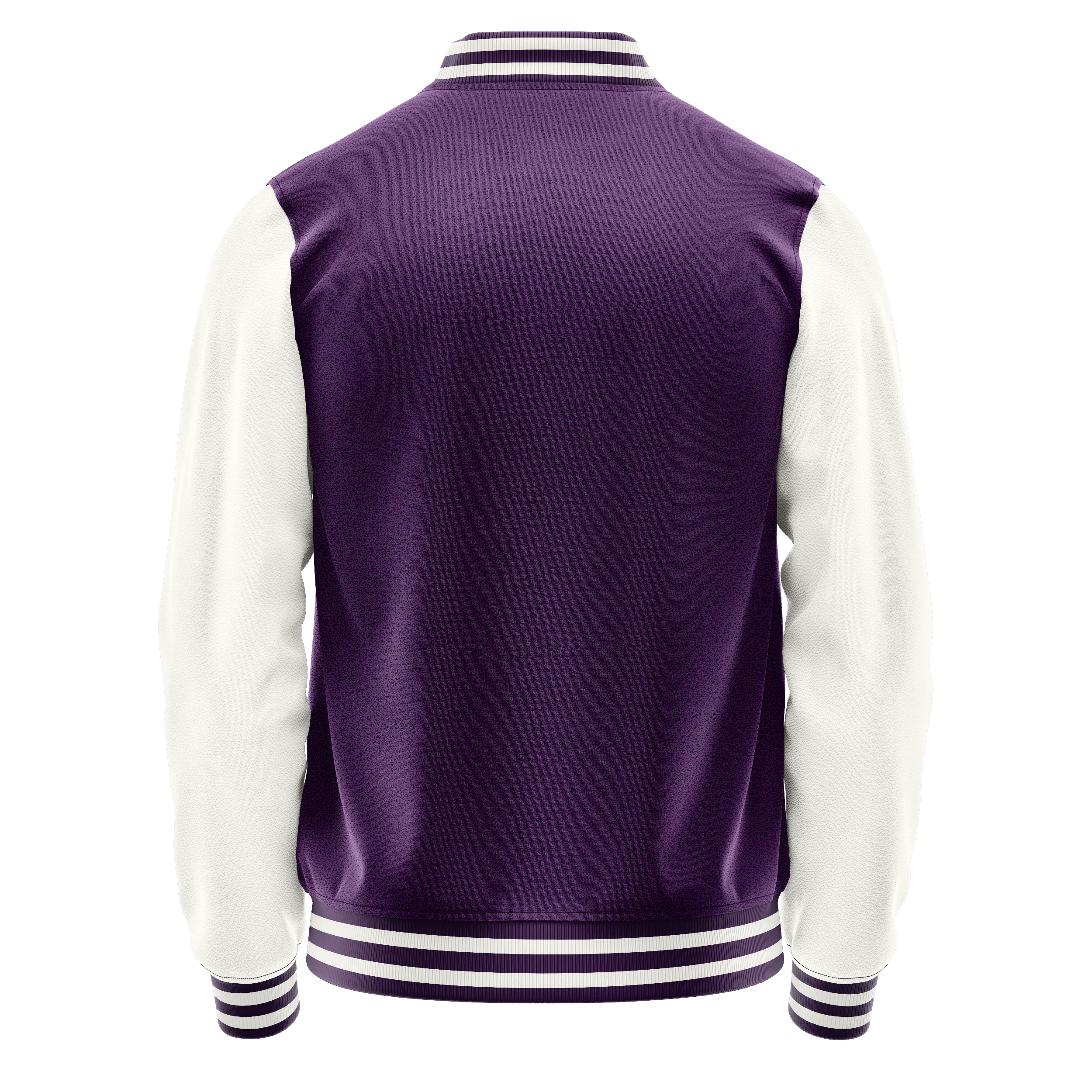 Lila & Weiß Leder Collegejacke