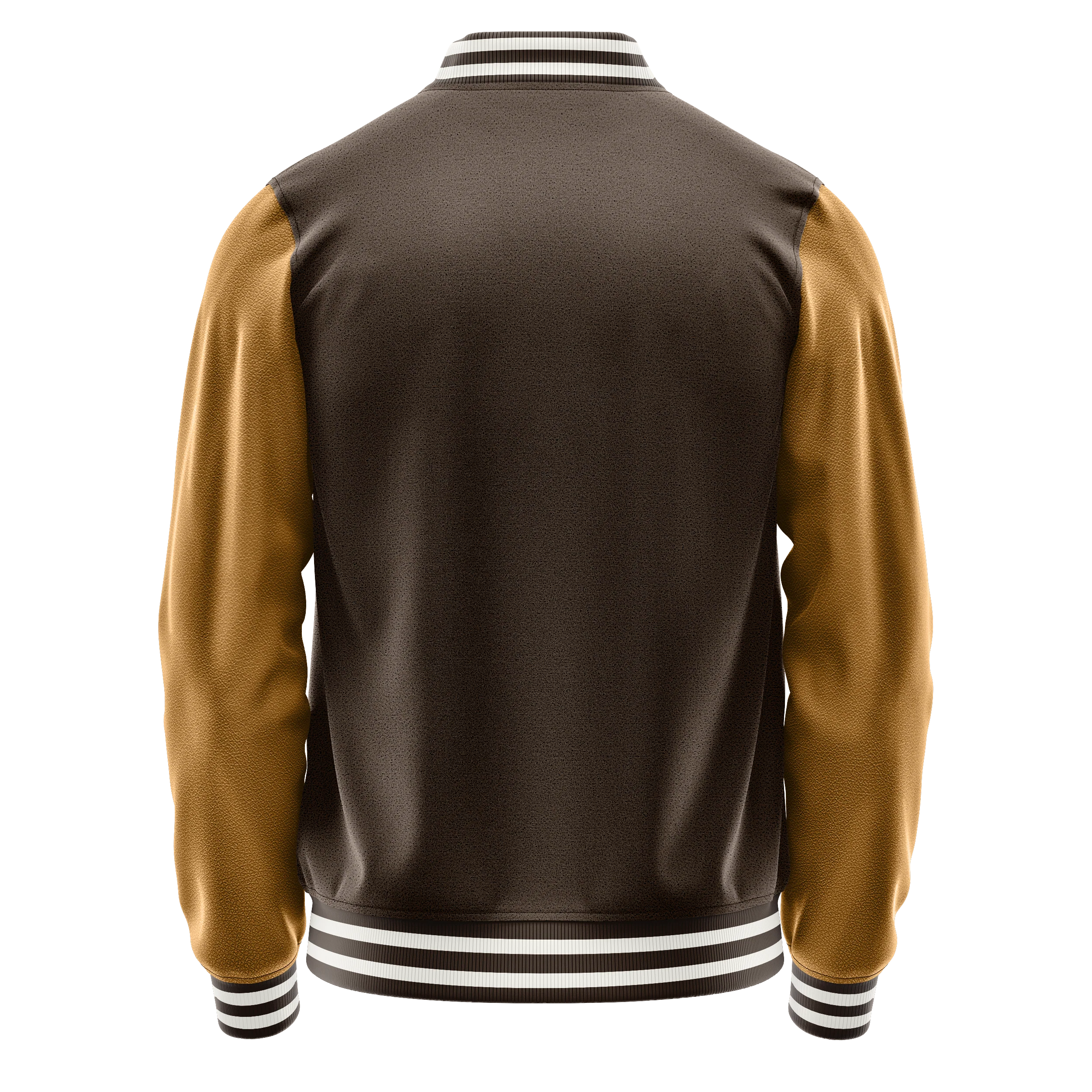 Braun & Khaki Leder Collegejacke