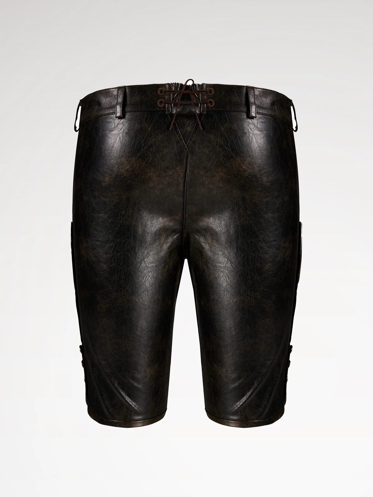 Braun Knöpfen Lederhosen