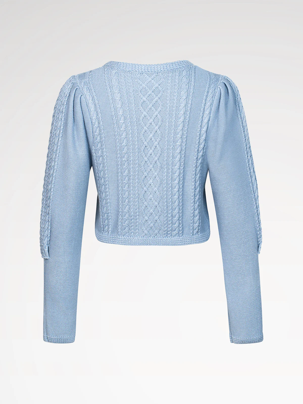 Damen Blau Knöpfen Strick