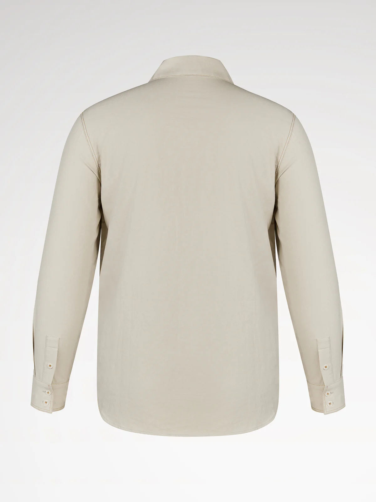 Beige Reverskragen Hemden