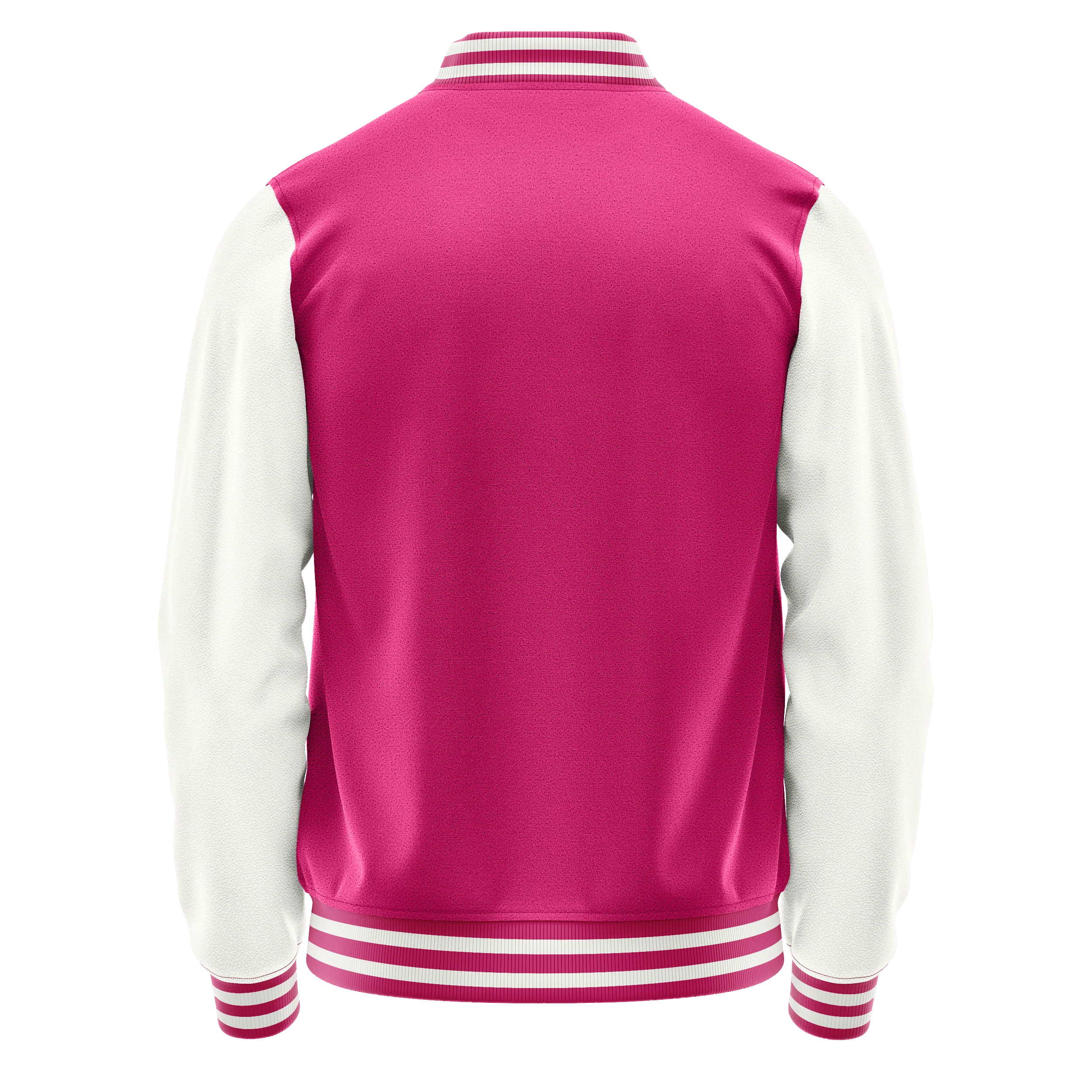 Rosa & Weiß Leder Collegejacke